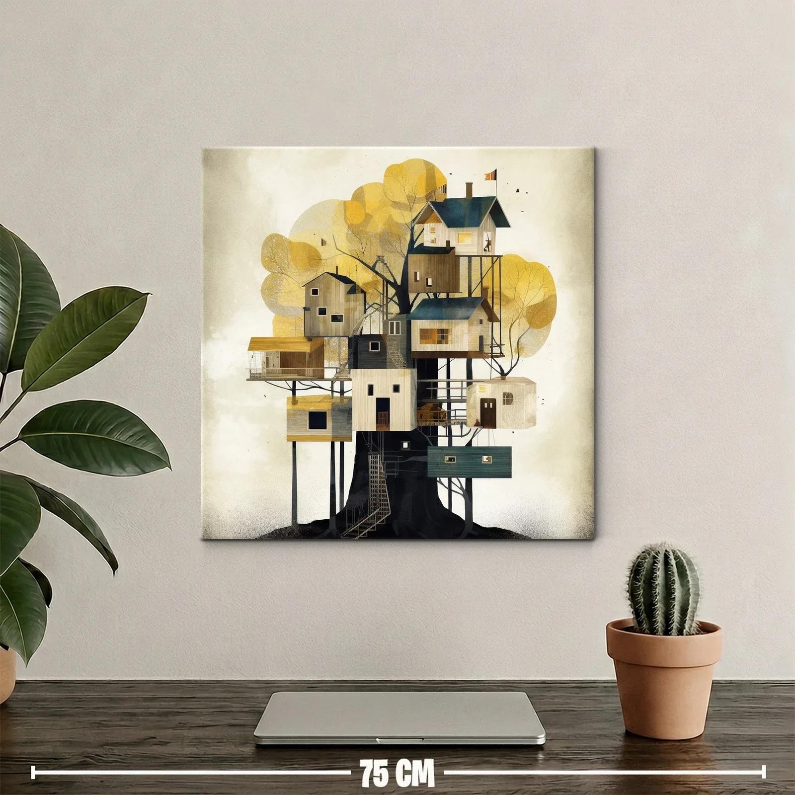 Casas en árbol con tonos cálidos y diseño contemporáneo — miniatura 2