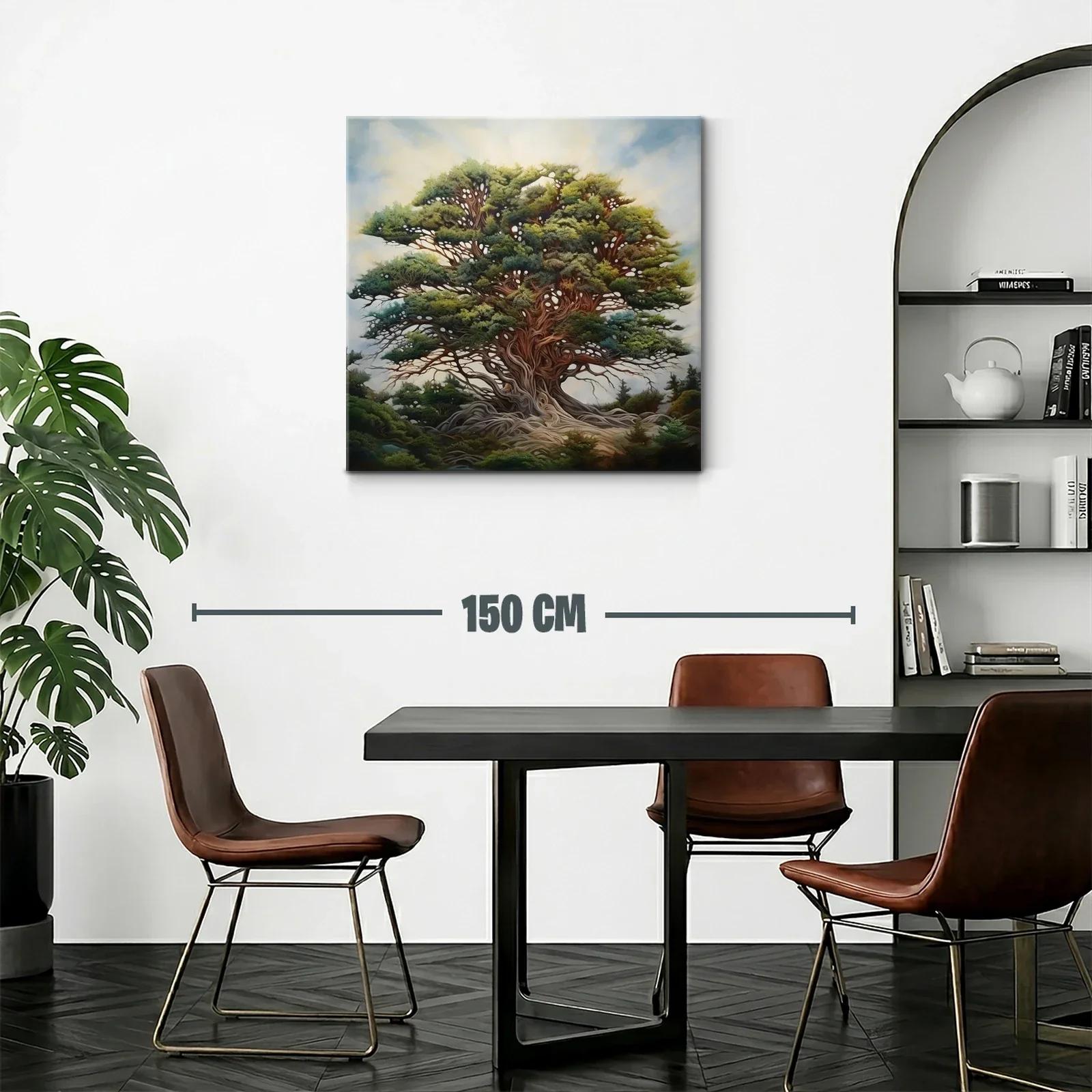 Majestuoso árbol con follaje exuberante y raíces entrelazadas — miniatura 2