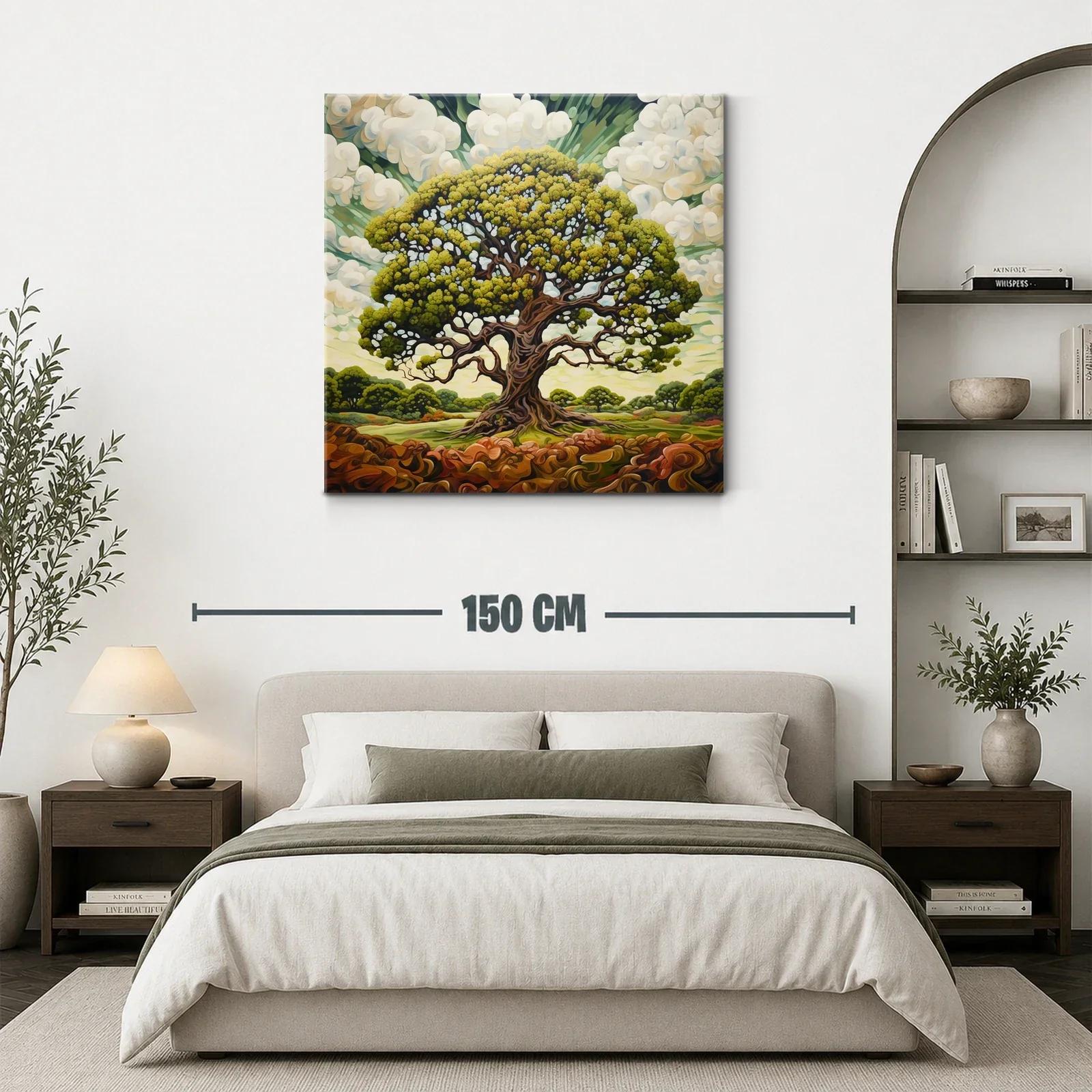 Majestuoso árbol con follaje vibrante en paisaje natural — miniatura 3