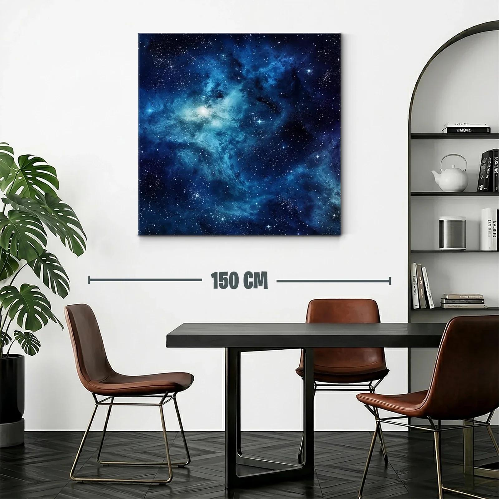 Cielo estrellado en vibrantes tonos azules y negros — miniatura 2