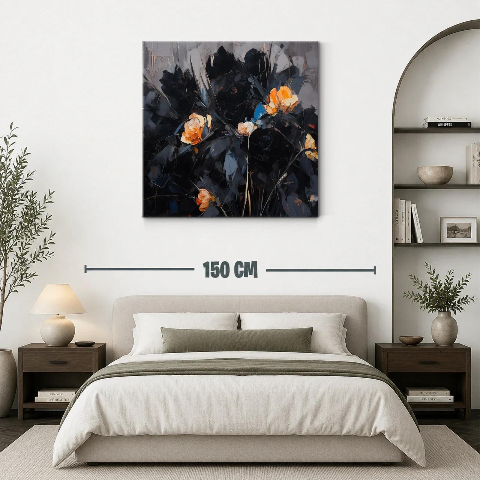 Elegancia floral en tonos oscuros con toques cálidos — miniatura 3