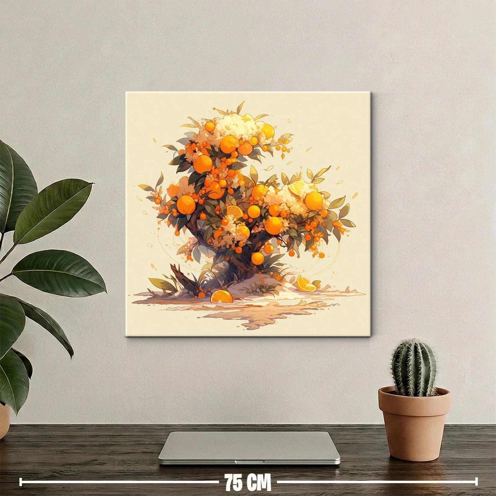 Árbol de naranjas vibrante y lleno de vida — miniatura 2