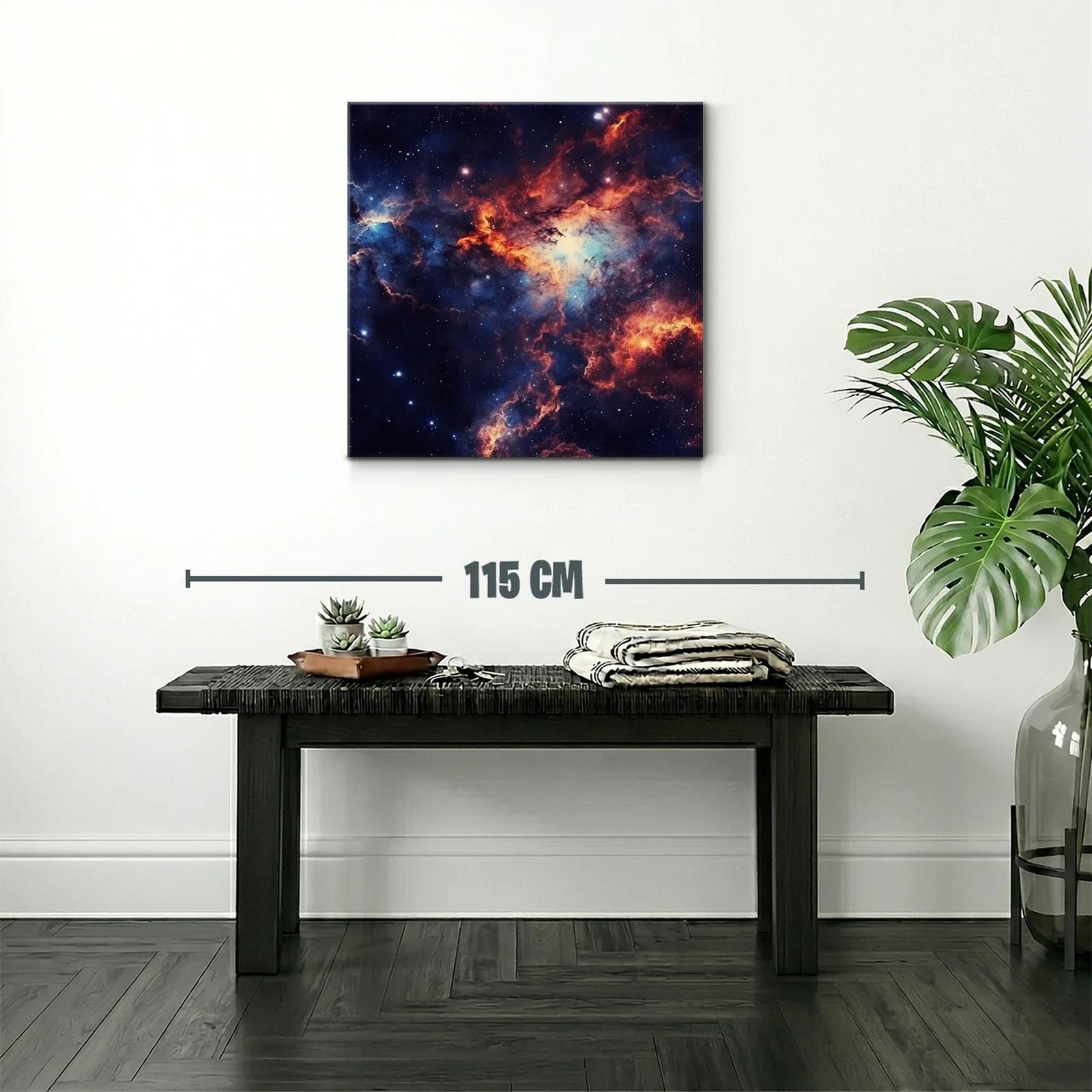 Nebulosa cósmica con vibrantes tonos de azul y naranja — miniatura 2