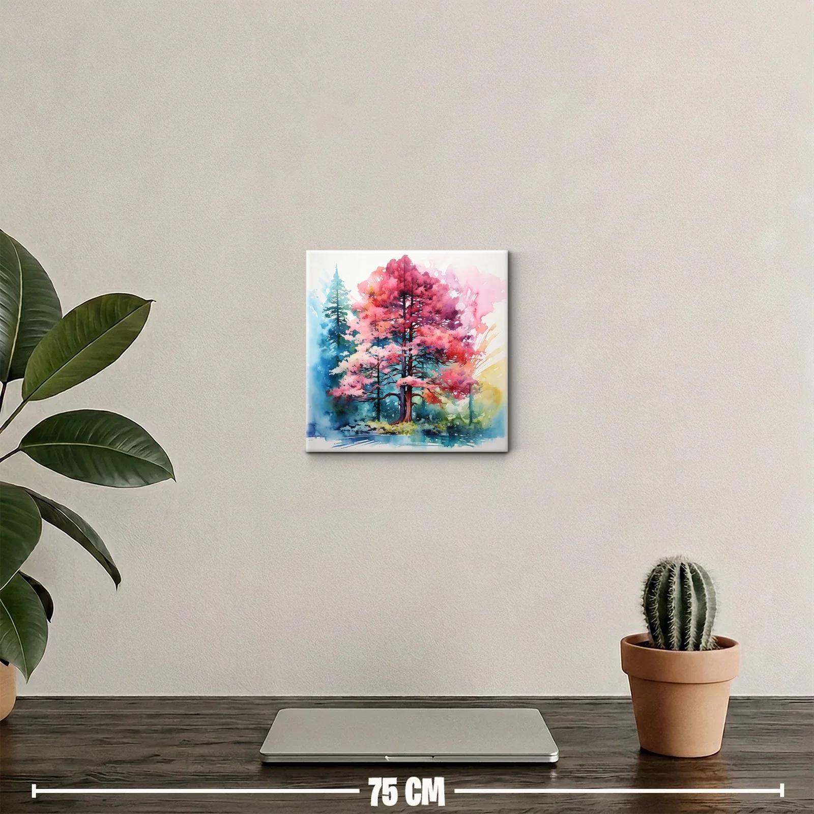 Árbol en tonos vivos con vibrantes matices naturales — miniatura 2