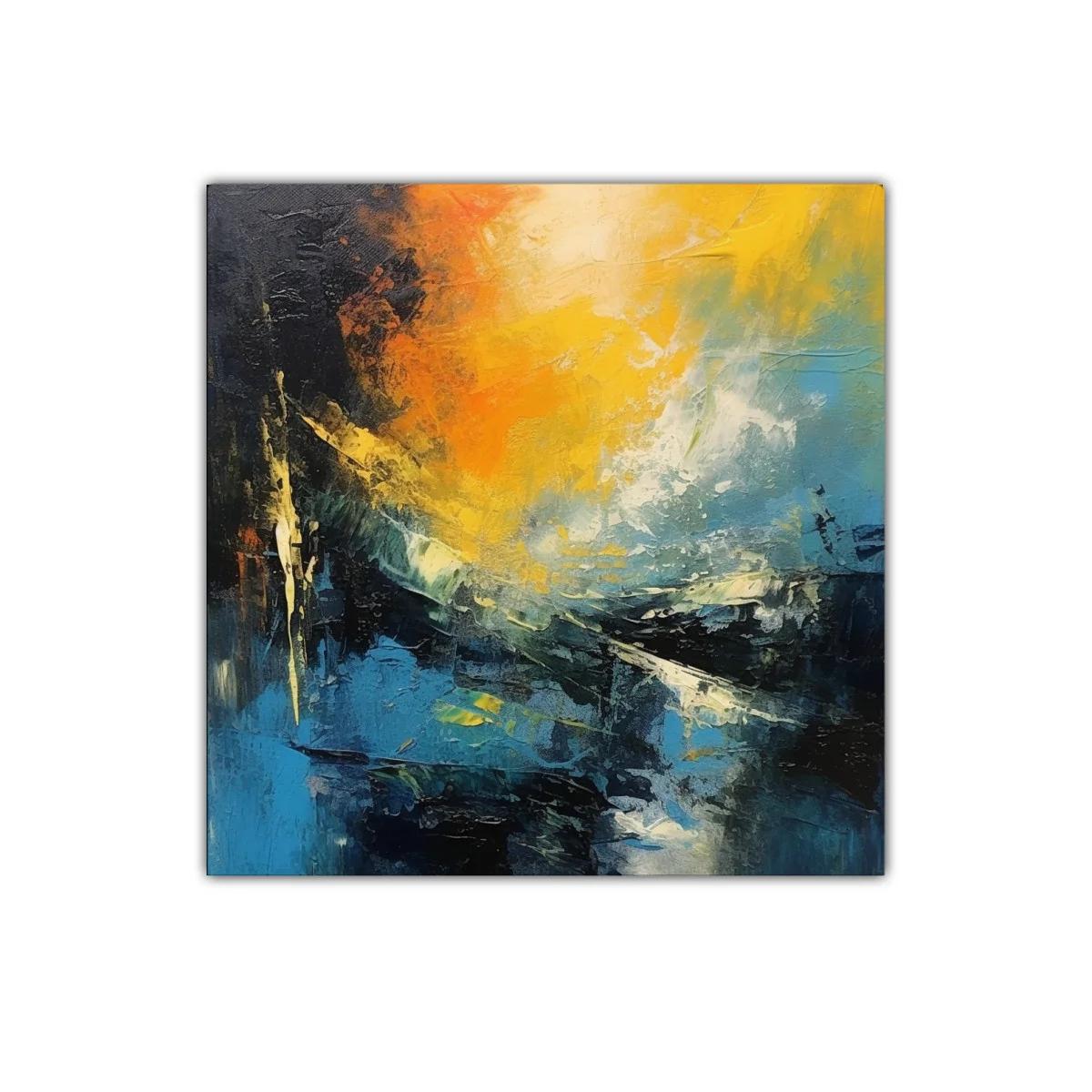 Explosión de color con tonos cálidos y fríos vibrantes — imagen principal