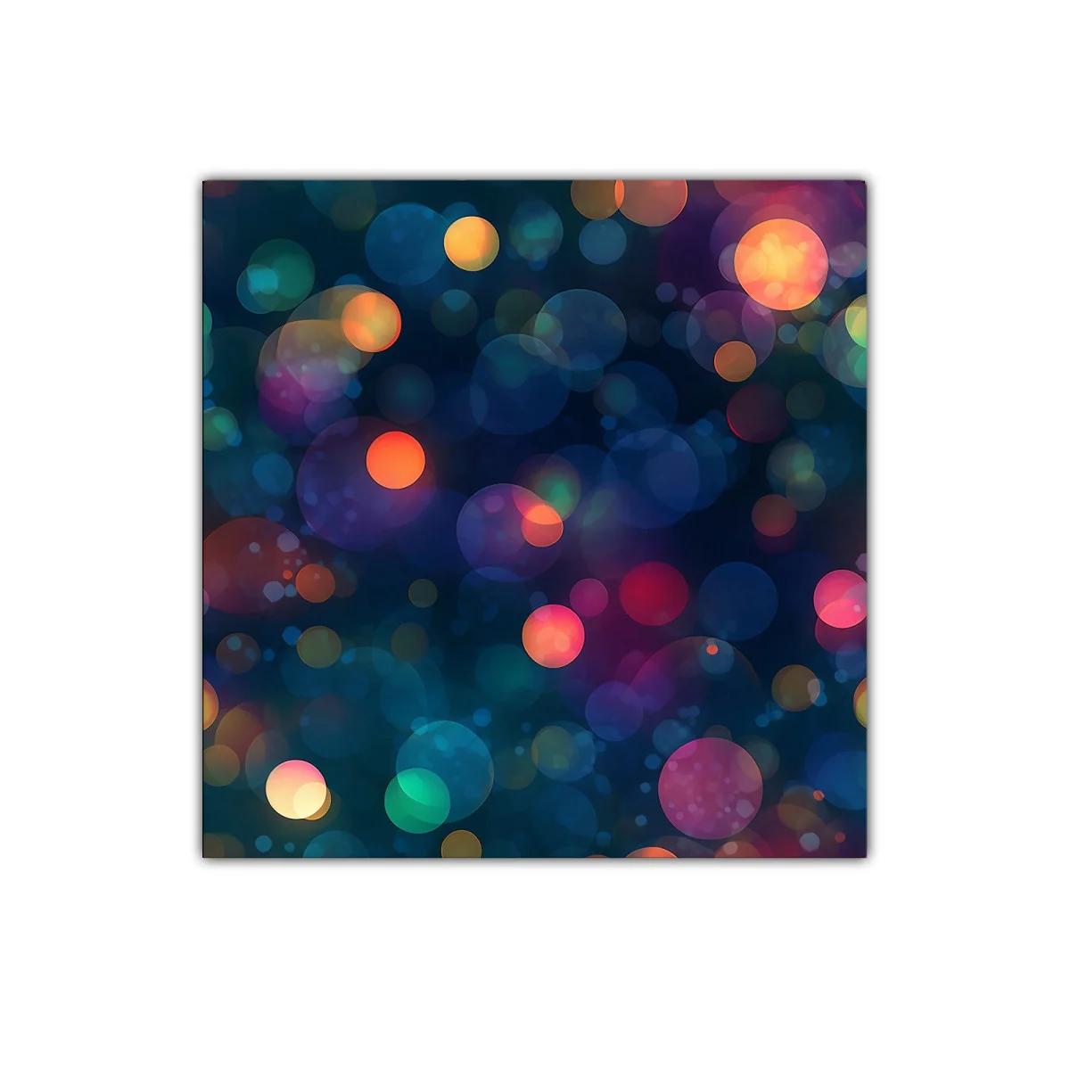 Composición abstracta de círculos luminosos en tonos vibrantes — miniatura 1