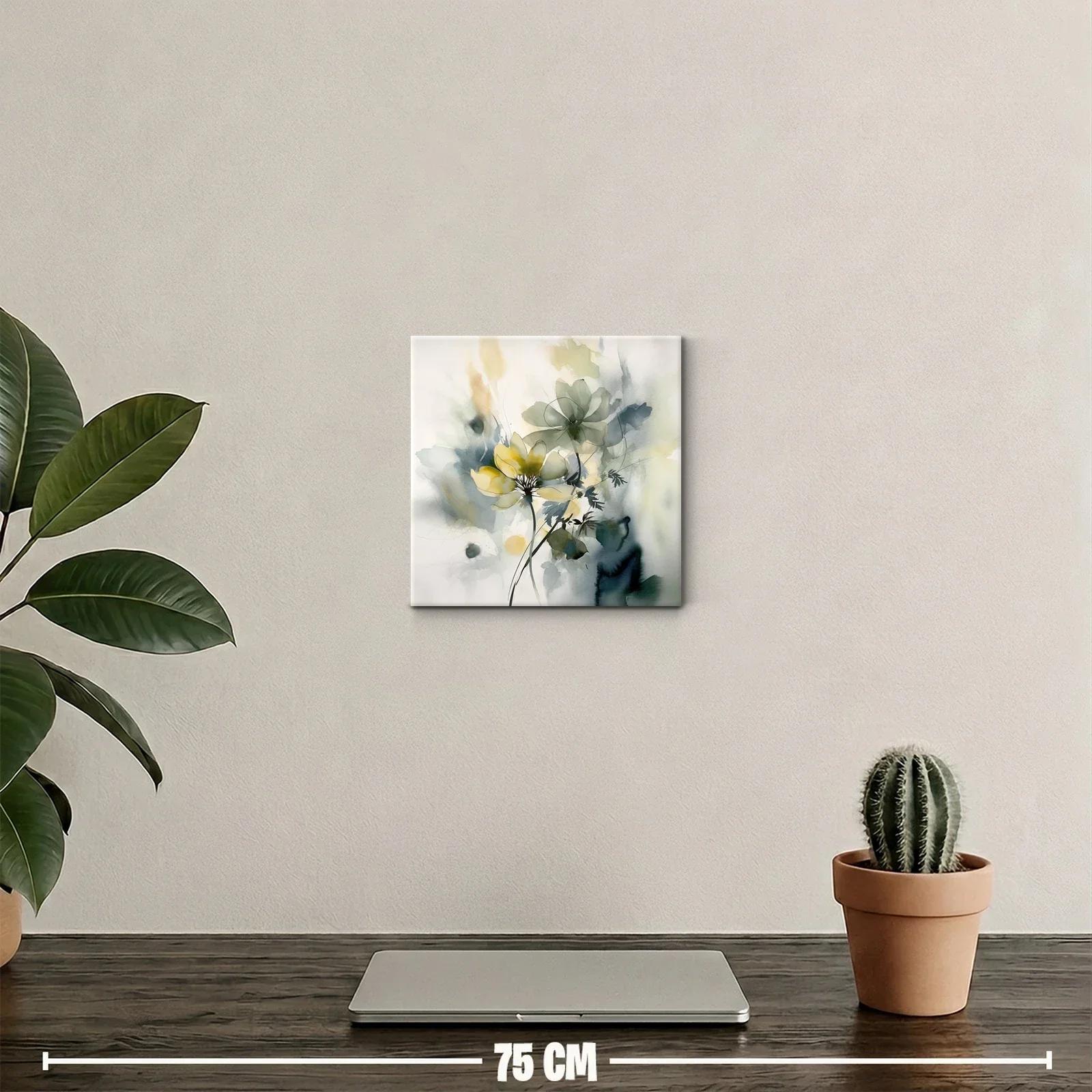 Cuadro decorativo con flores en tonos suaves y delicados — miniatura 2