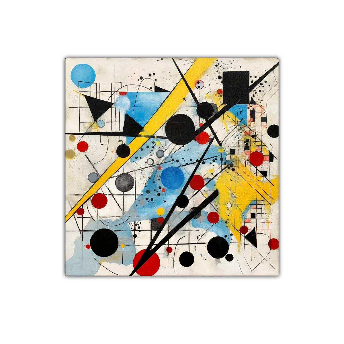 Composición abstracta con formas geométricas y colores vibrantes — imagen principal