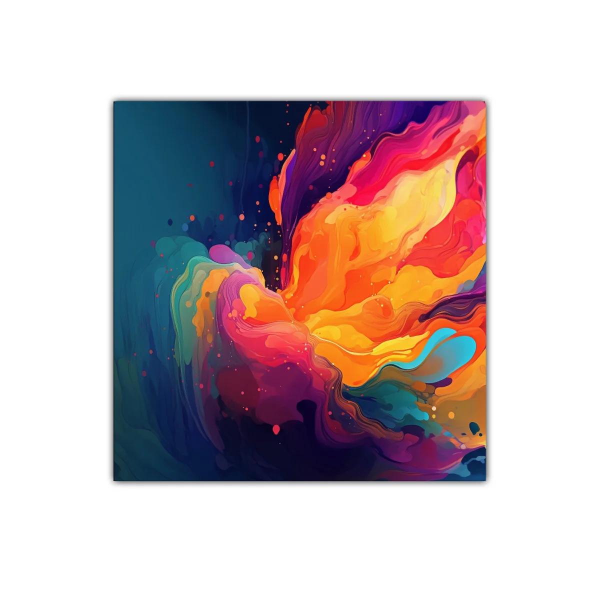 Explosión de colores vibrantes con formas abstractas fluidas — imagen principal