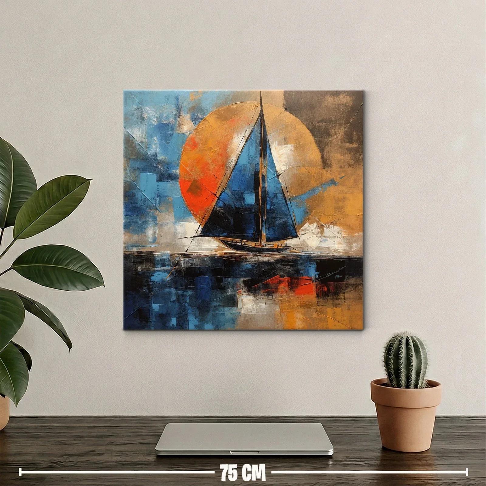 Navegando al Atardecer con Brisa Cálida y Azul — miniatura 2