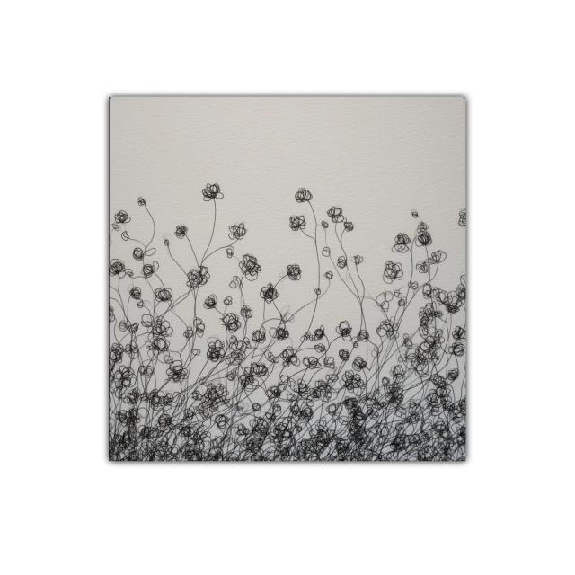 Composición floral minimalista en trazos delicados