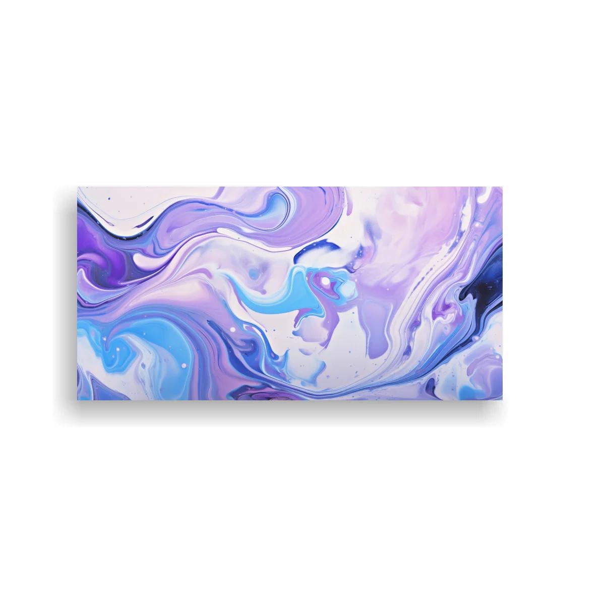 Cuadro remolino de pintura fluida violeta