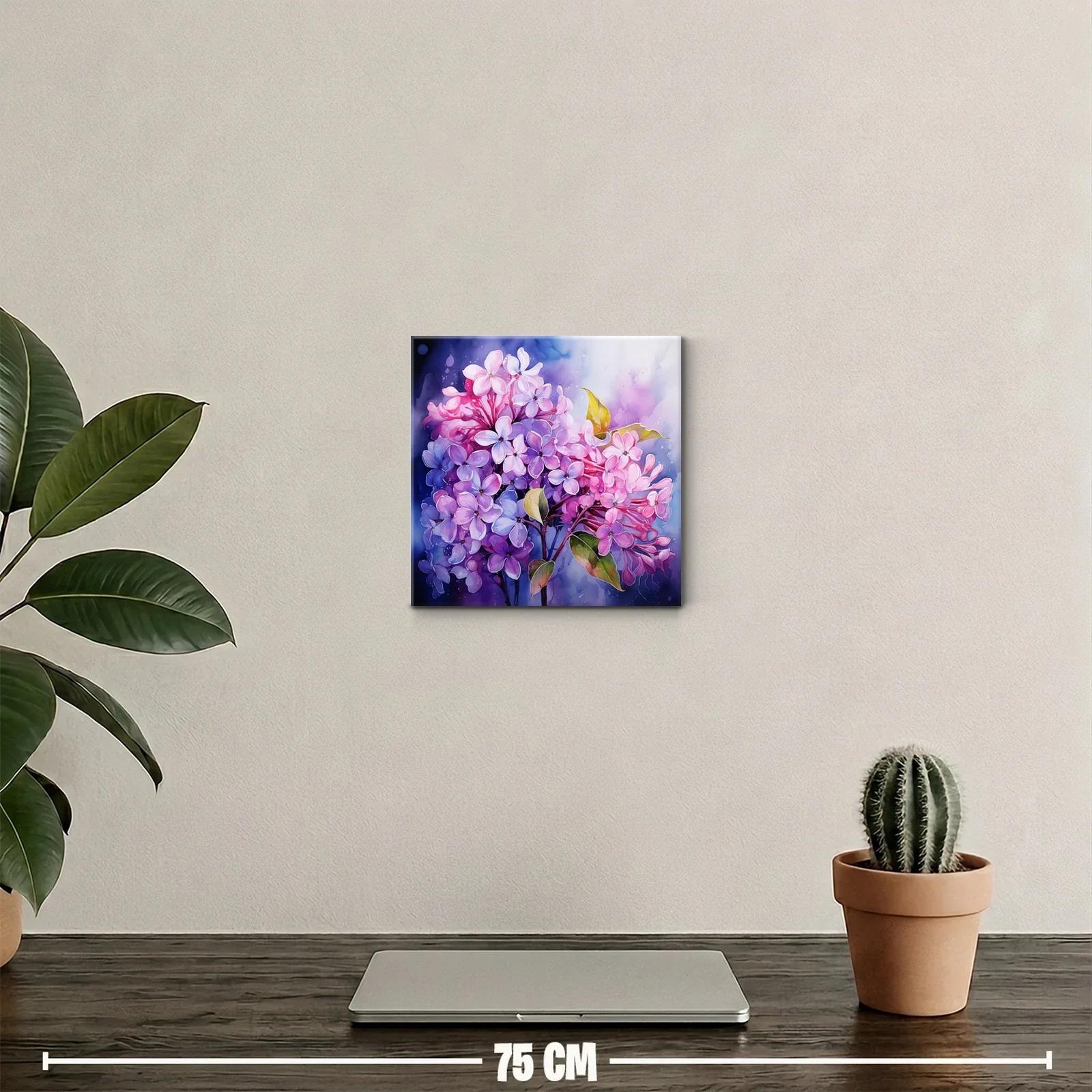 Delicado ramo de lilas en tonos violetas y rosas — miniatura 2