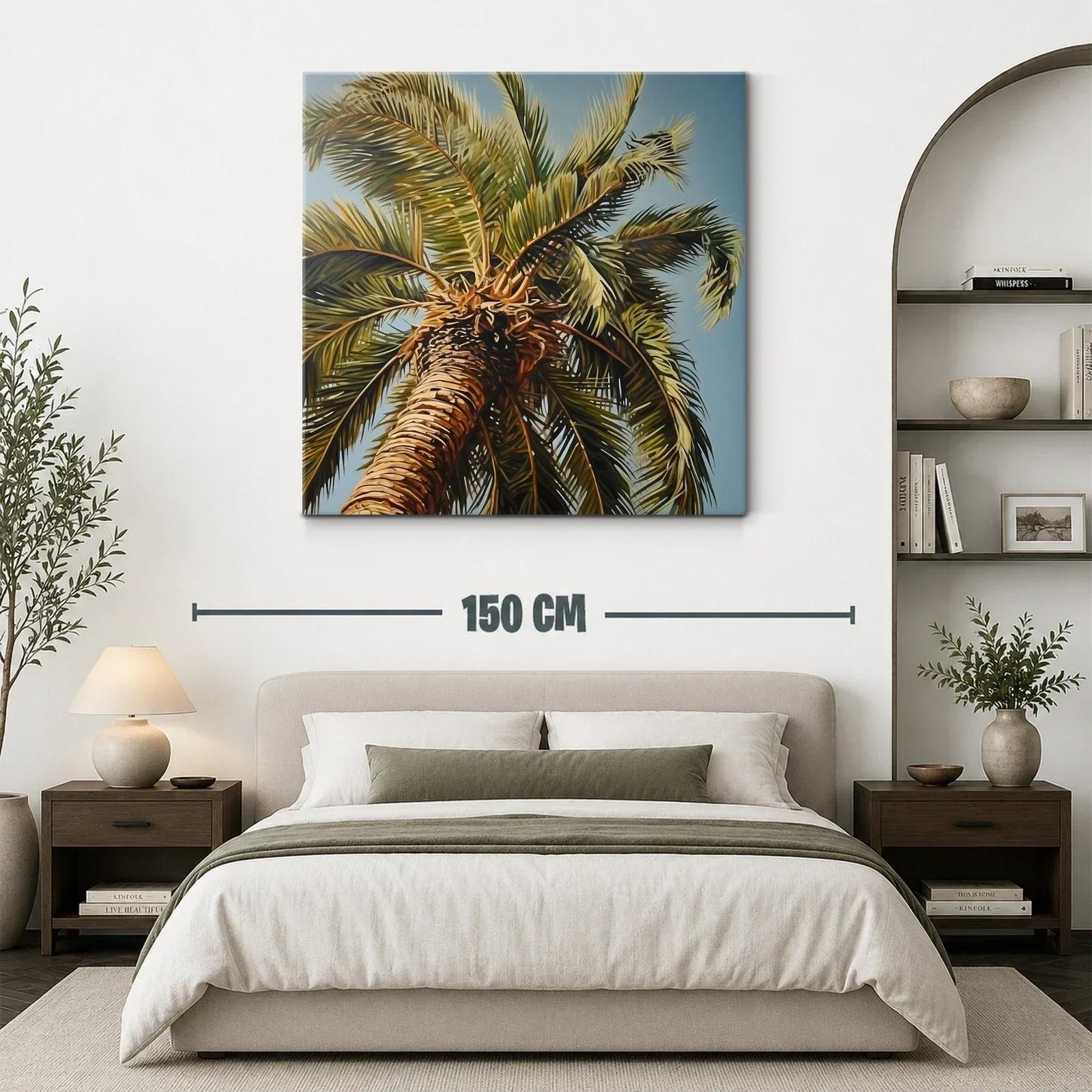 Elegancia Tropical con Palmas en Cielo Azul Claro — miniatura 3