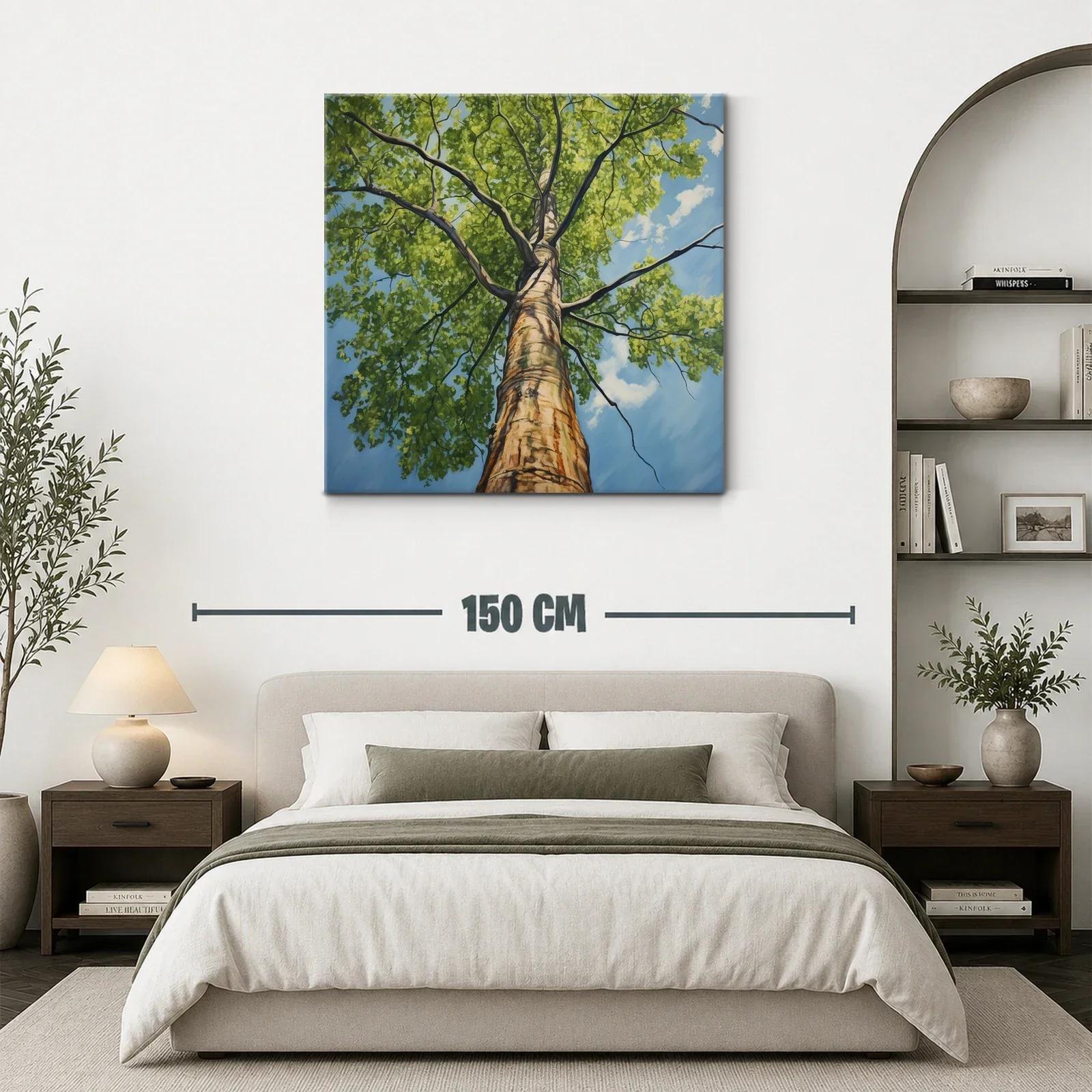 Imponente árbol con copa en cielo azul brillante — miniatura 3