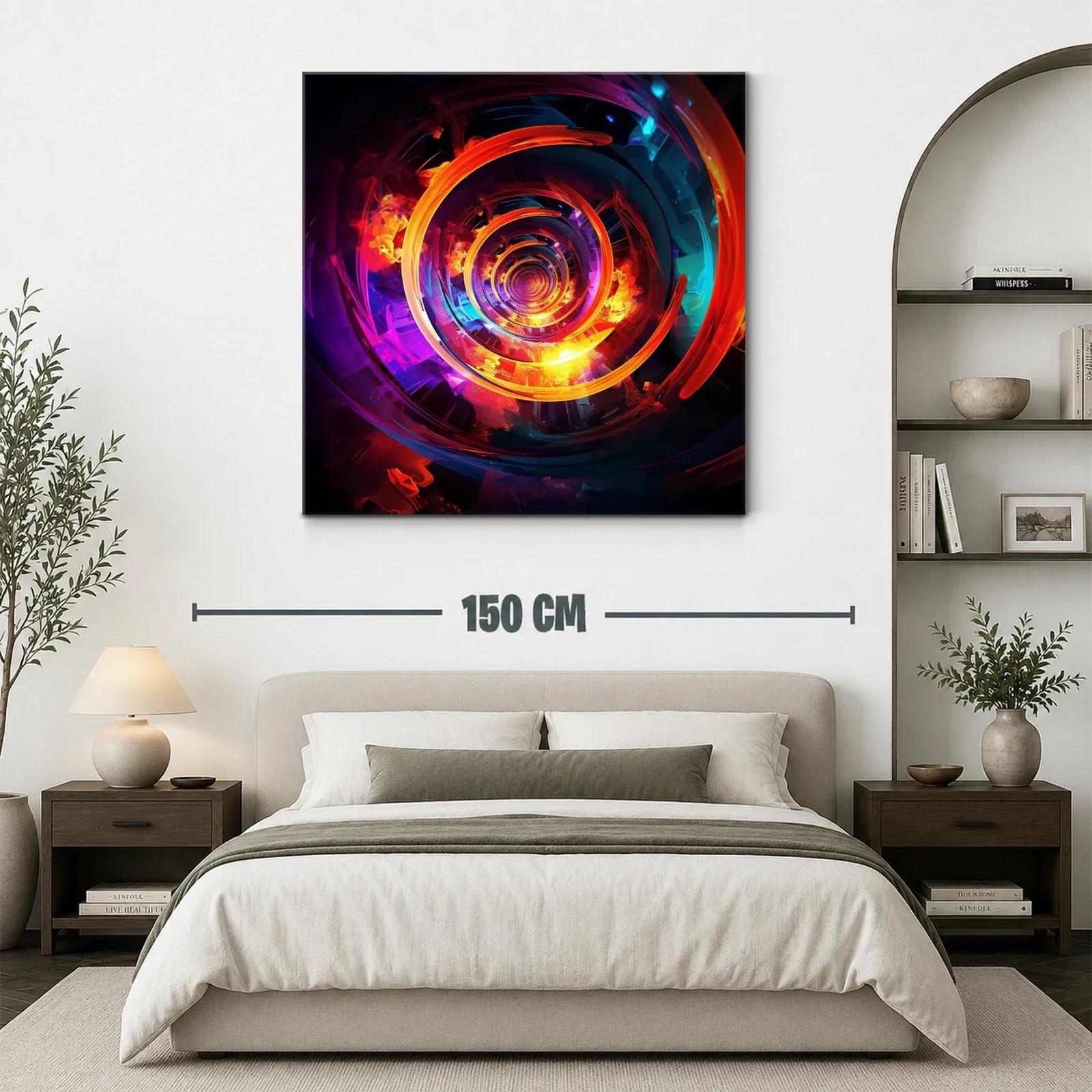 Espiral vibrante con contrastes intensos y reflejos luminosos — miniatura 3