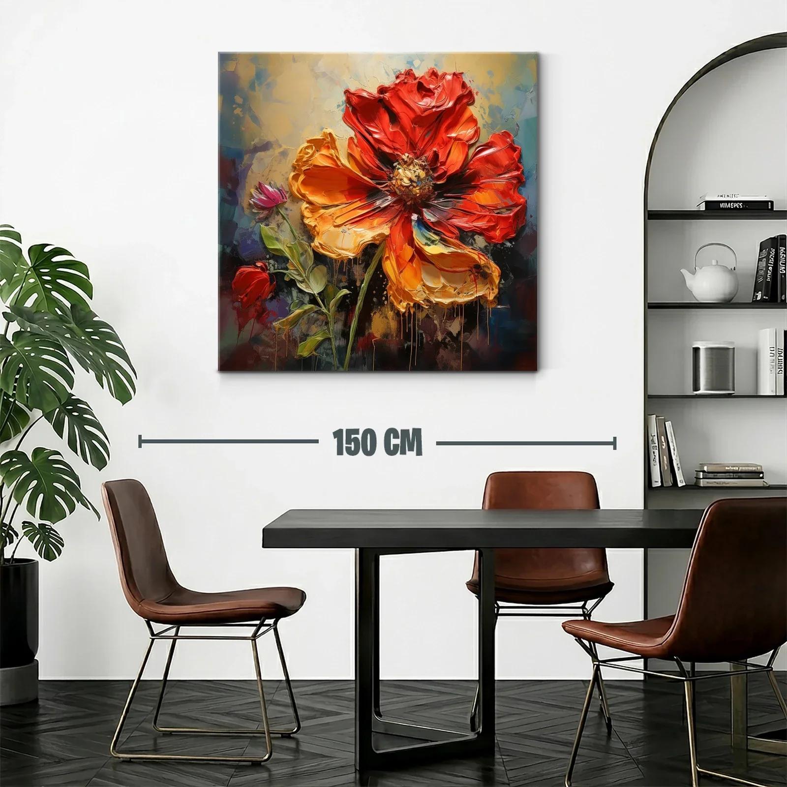 Flor intensa en tonos cálidos y vibrantes — miniatura 2