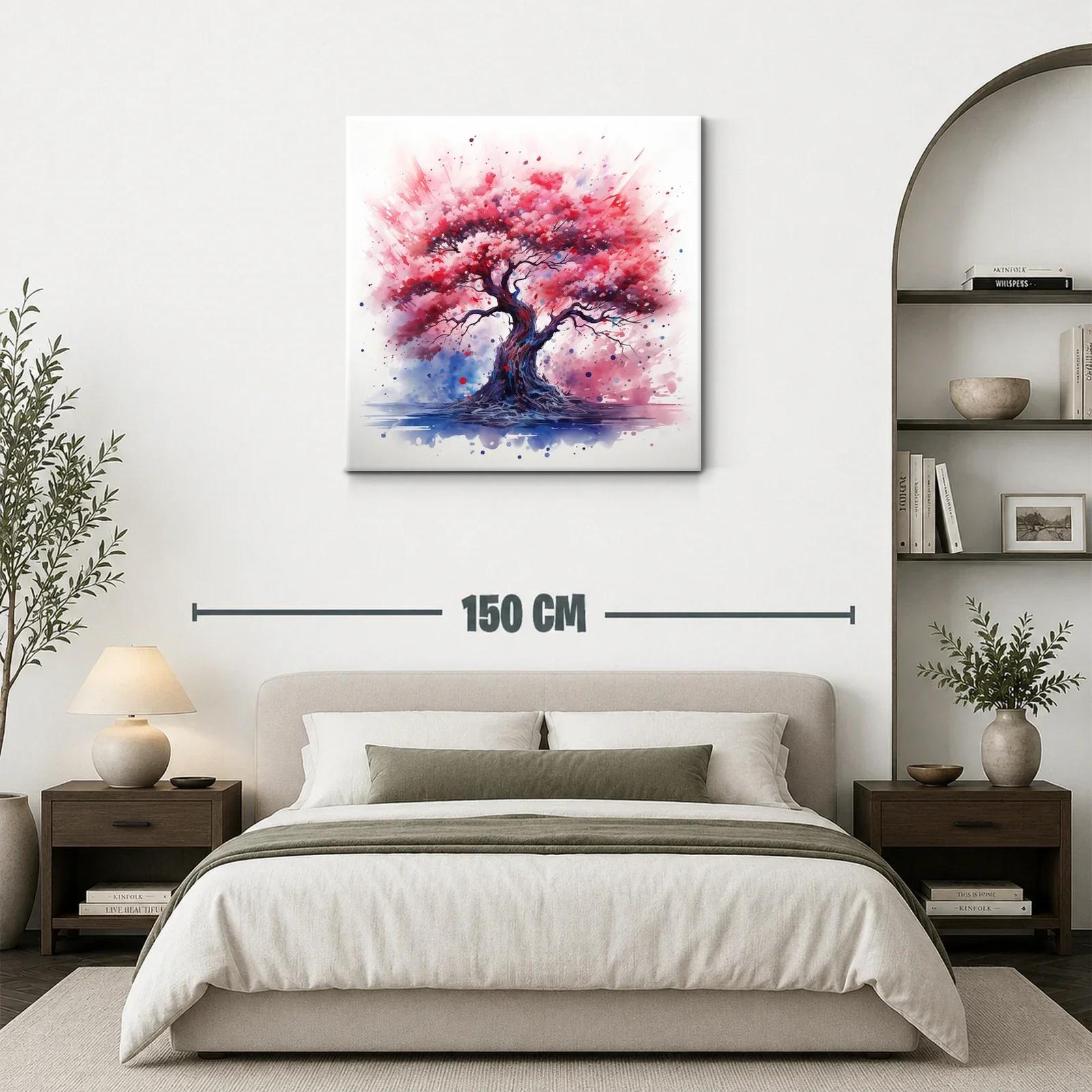 Árbol vibrante con tonos rosados y lilas llenos de vida — miniatura 3