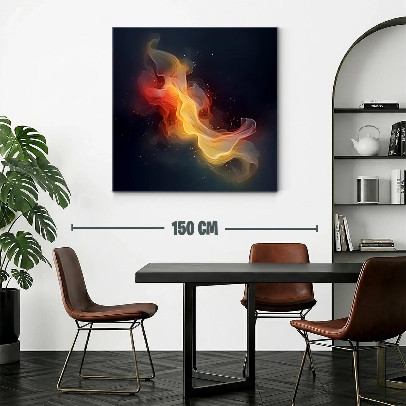 Explosión de luz y fuego en el cosmos abstracto — miniatura 2