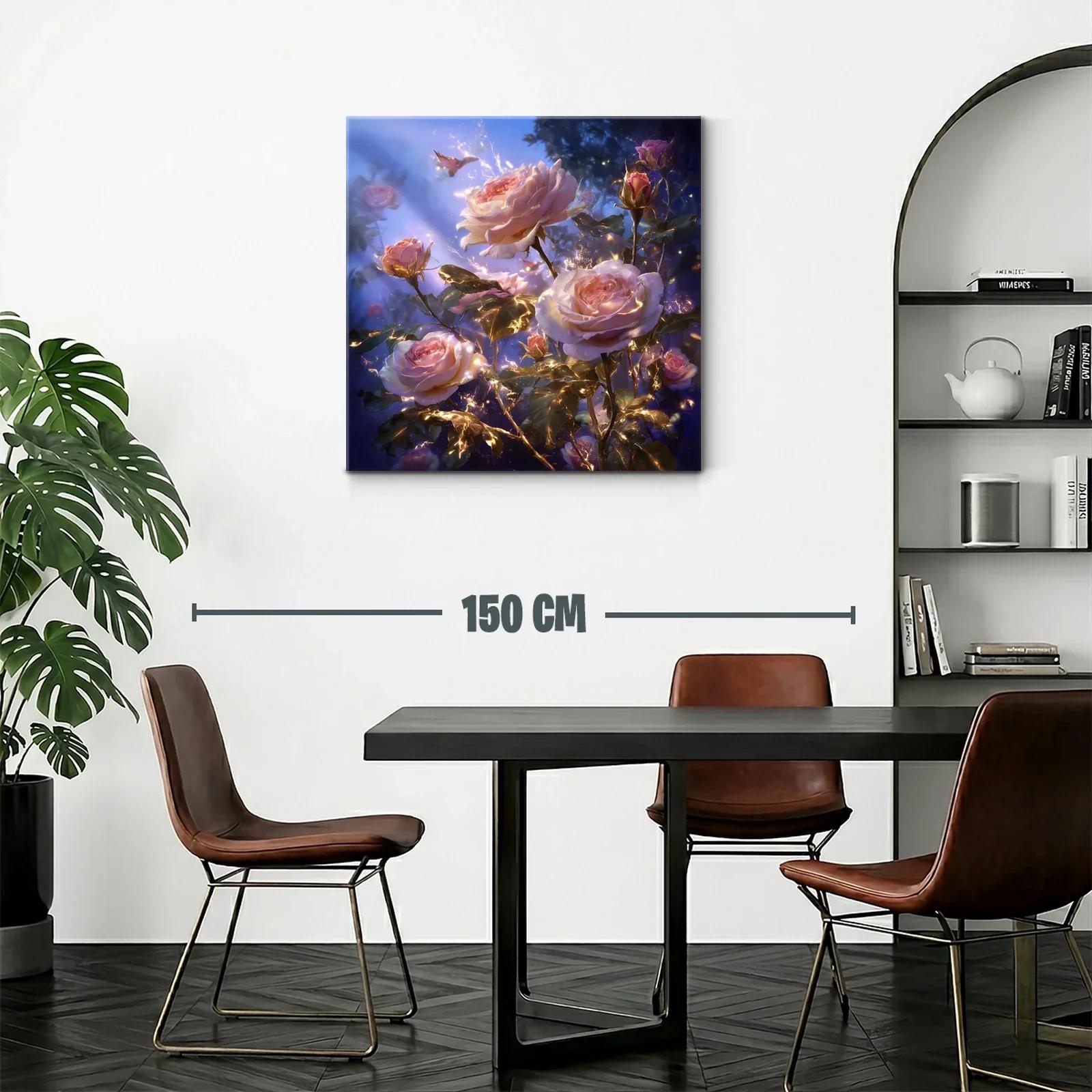 Rosas iluminadas en un entorno mágico y onírico — miniatura 2