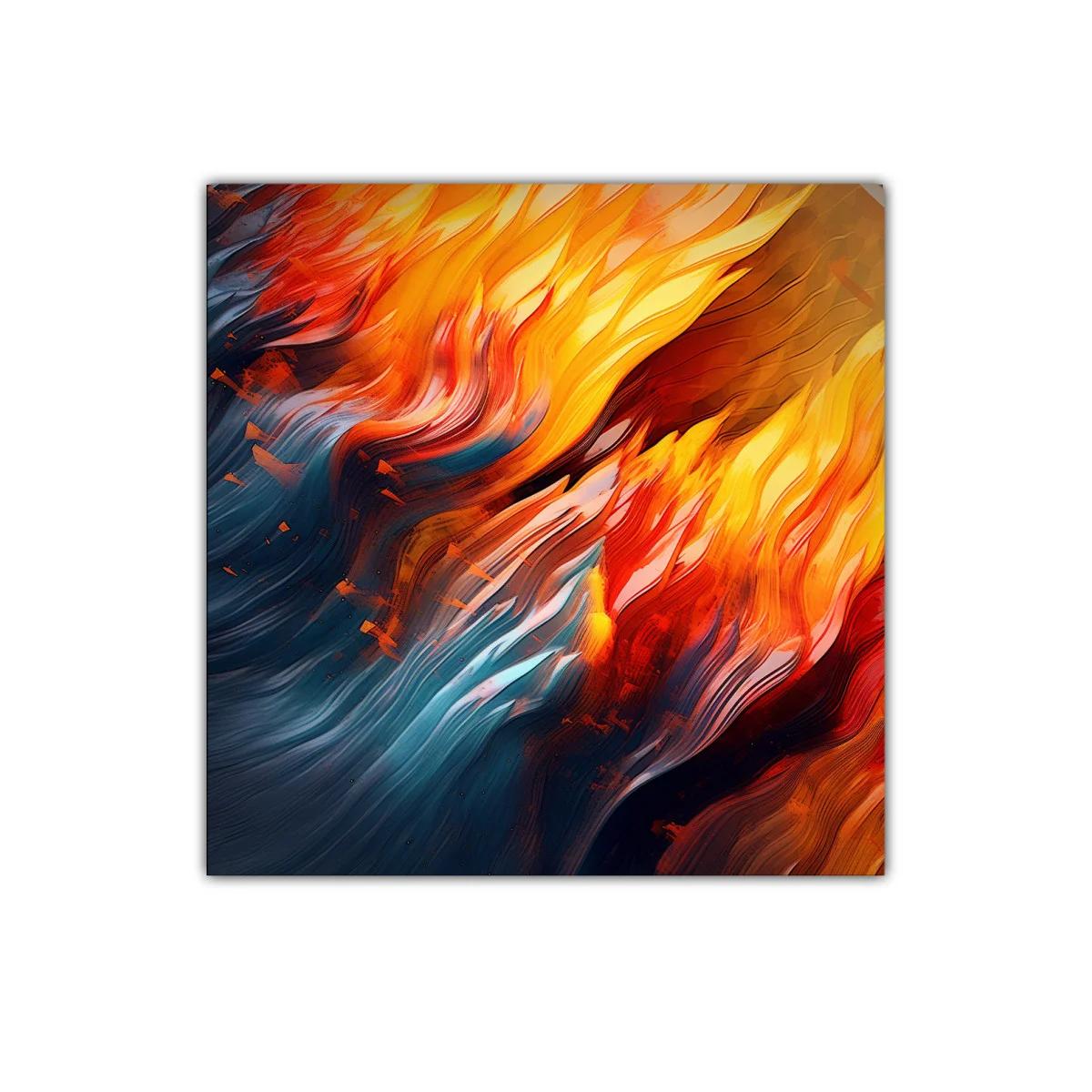 Cuadro decorativo con vibrante juego de luces y sombras