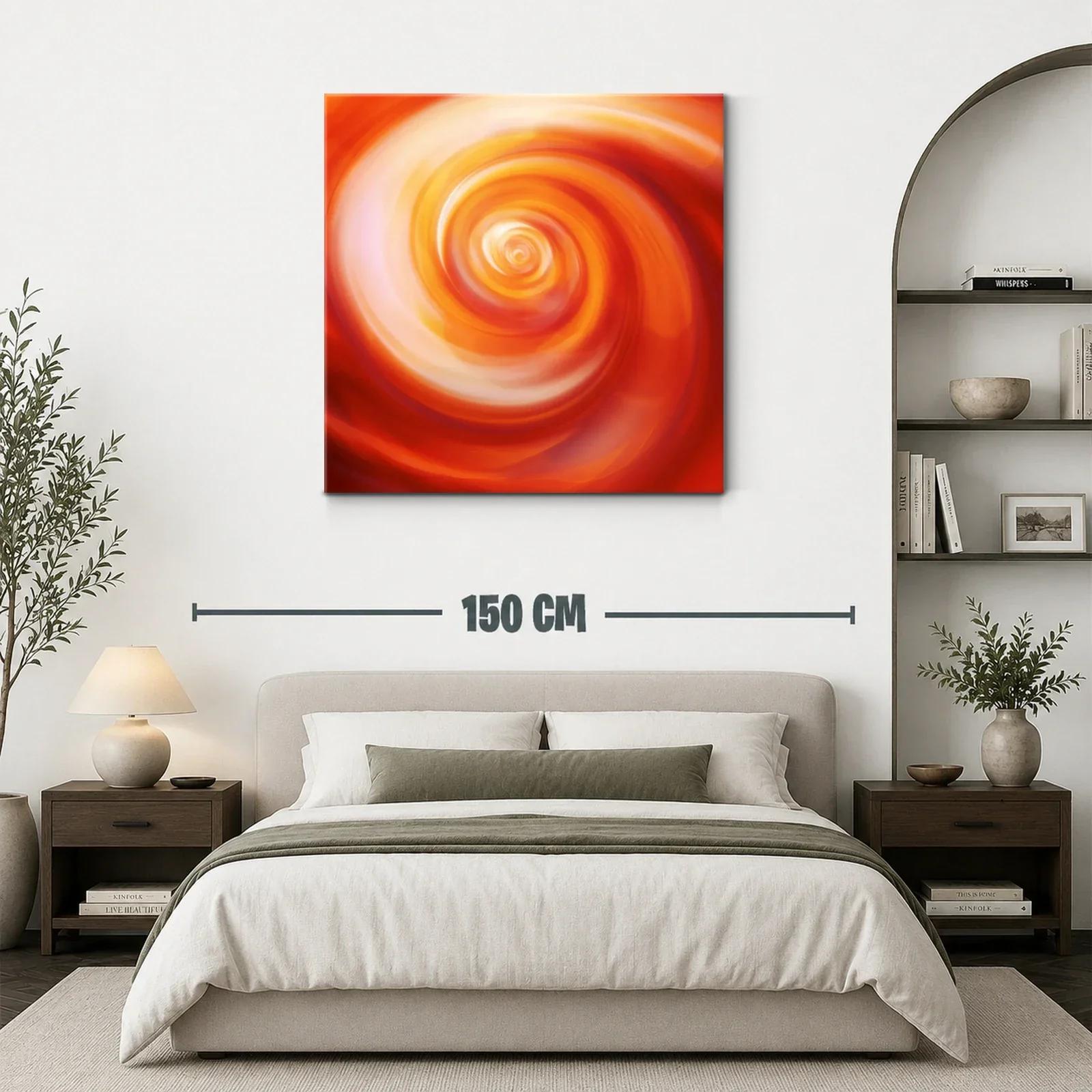 Espiral cálida en tonos anaranjados vibrantes — miniatura 3