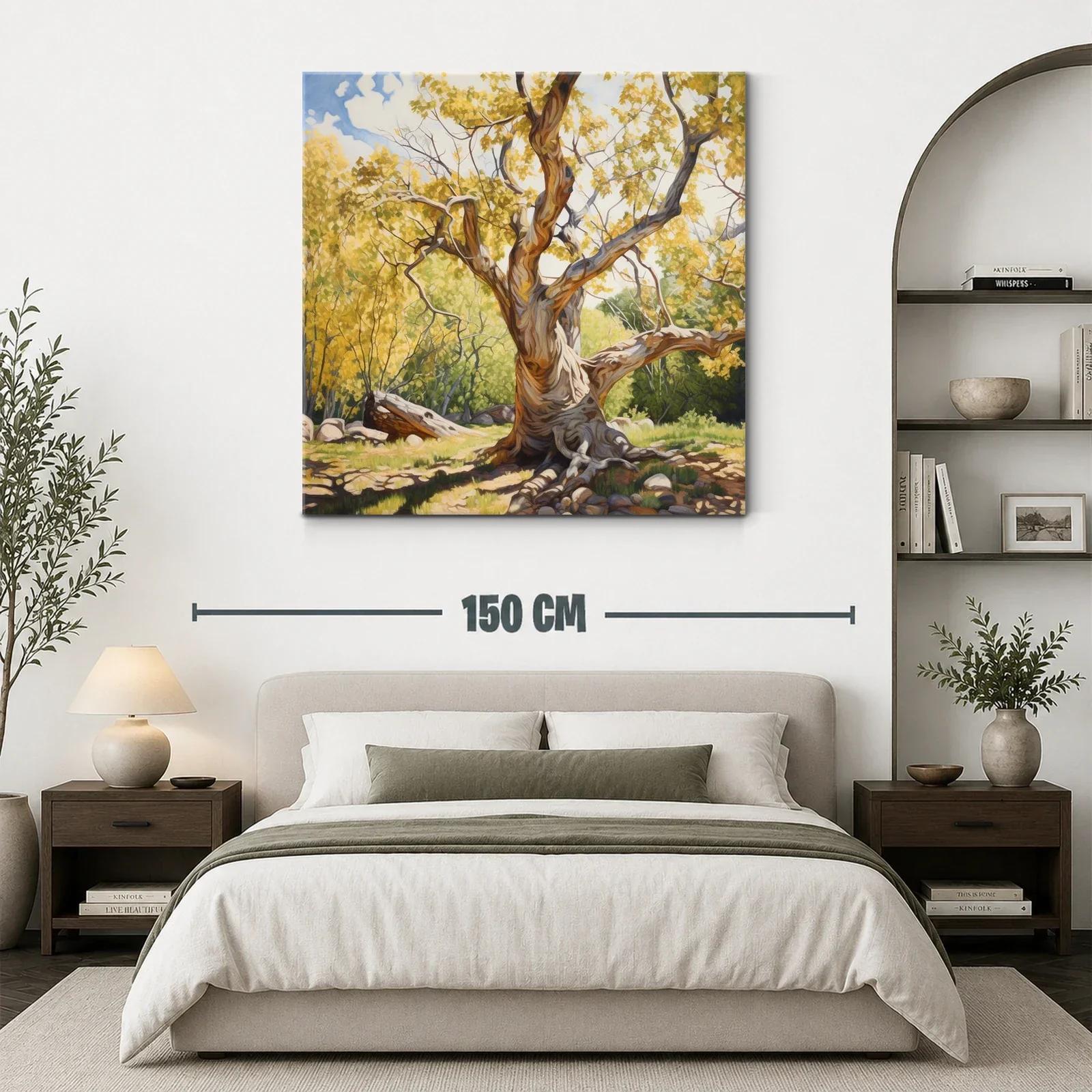 Árbol Centenario con Luz Dorada y Sombras Profundas — miniatura 3