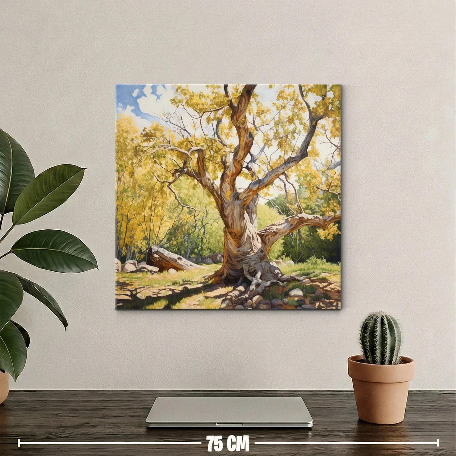 Árbol Centenario con Luz Dorada y Sombras Profundas — miniatura 2