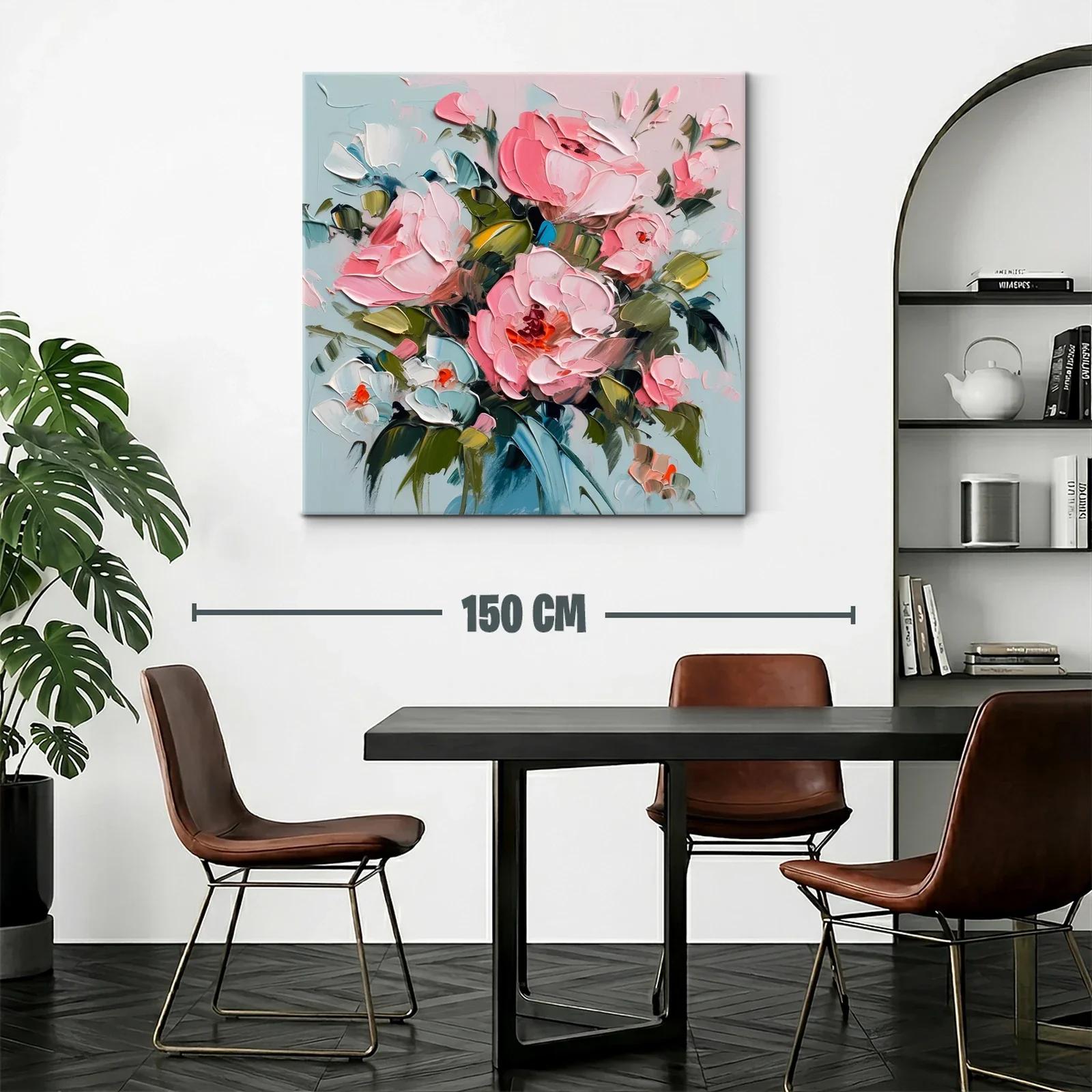 Ramo de flores en tonos rosa y blanco vibrantes — miniatura 2