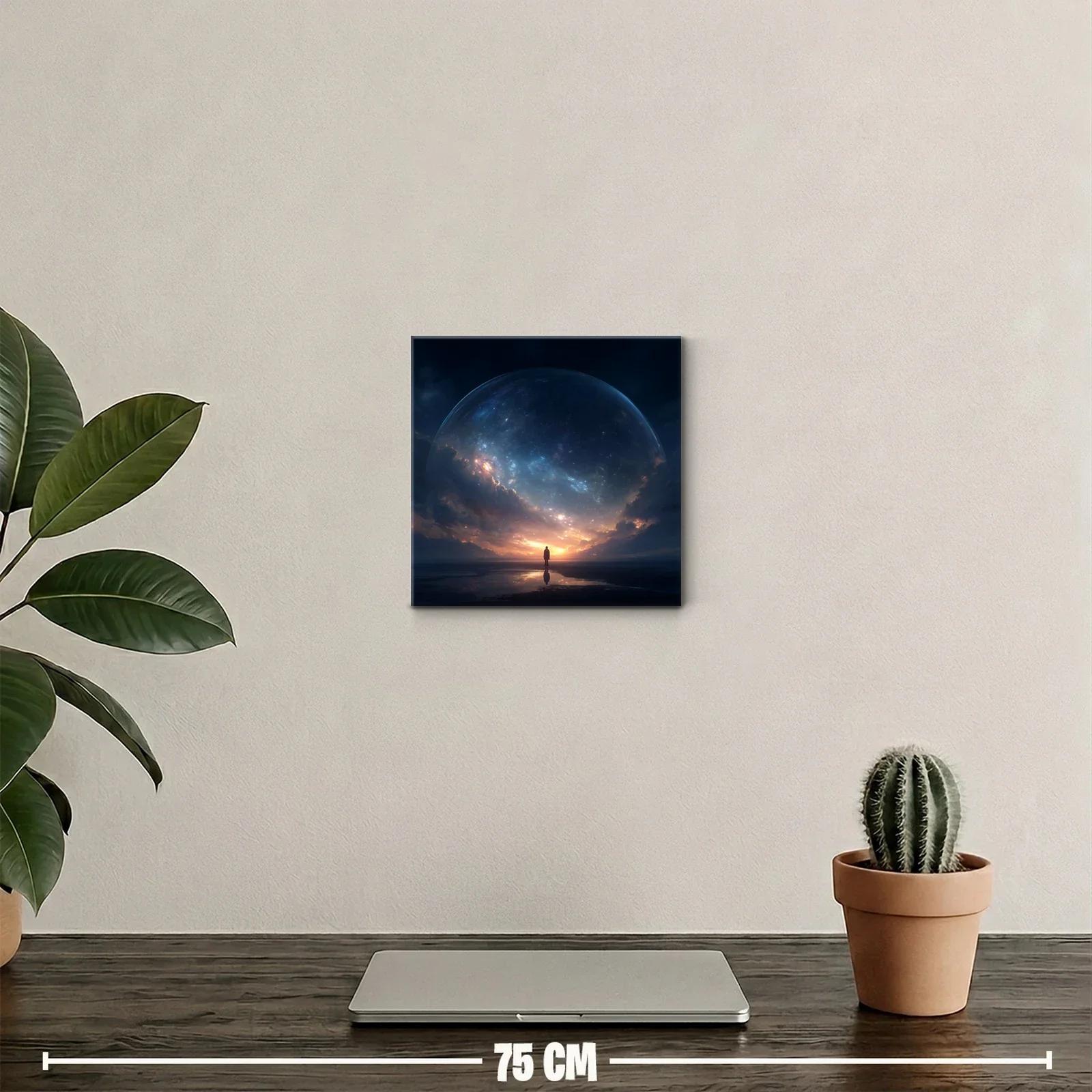 Silenciosa figura bajo un cielo estrellado majestuoso — miniatura 2