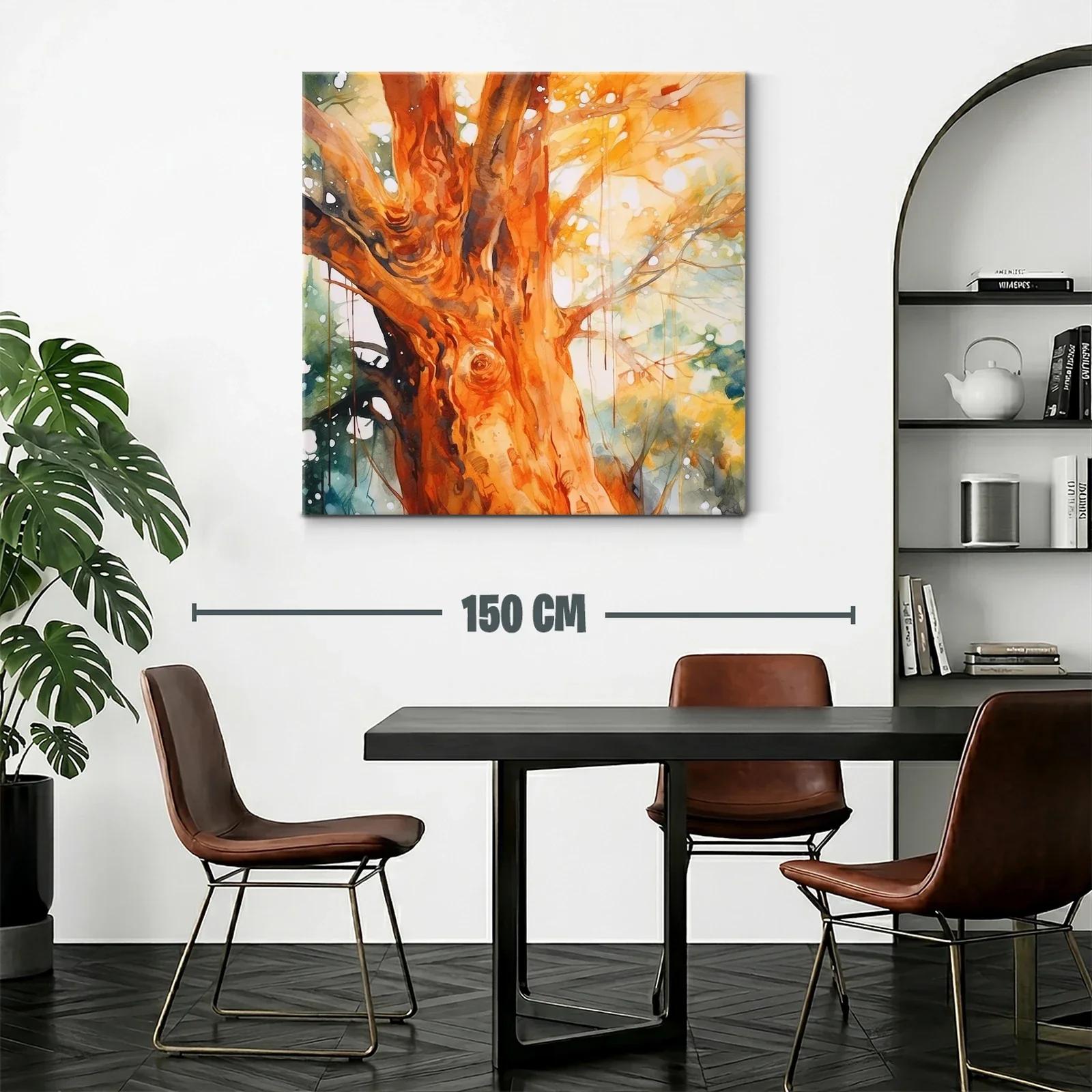 Árbol iluminado con tonos cálidos y detalle natural — miniatura 2