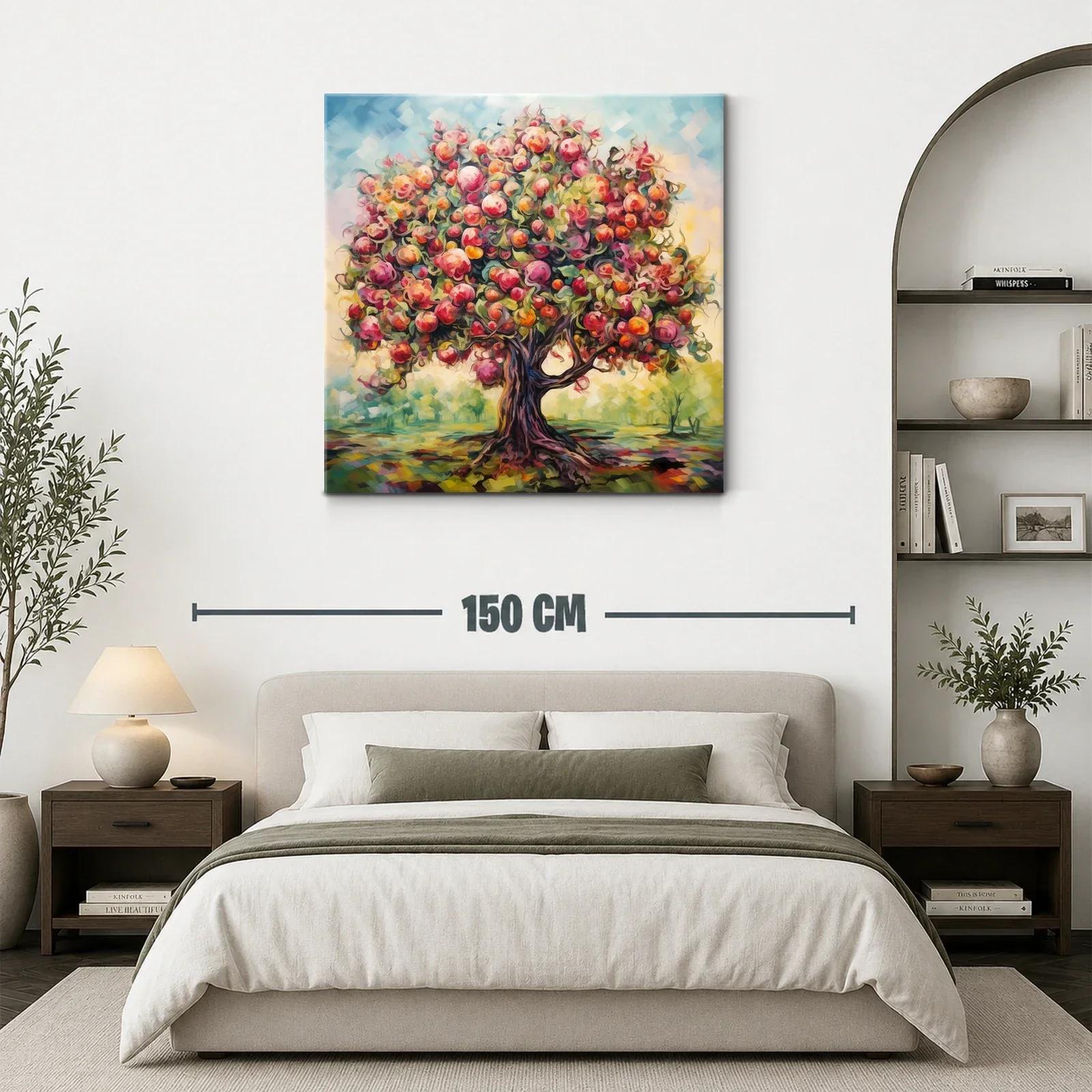 Árbol frutal con tonos cálidos y vibrantes — miniatura 3