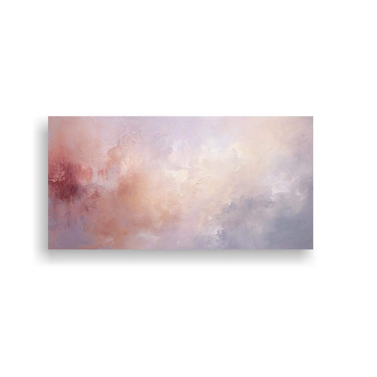 Cuadro nube de color en malva y rosa empolvado