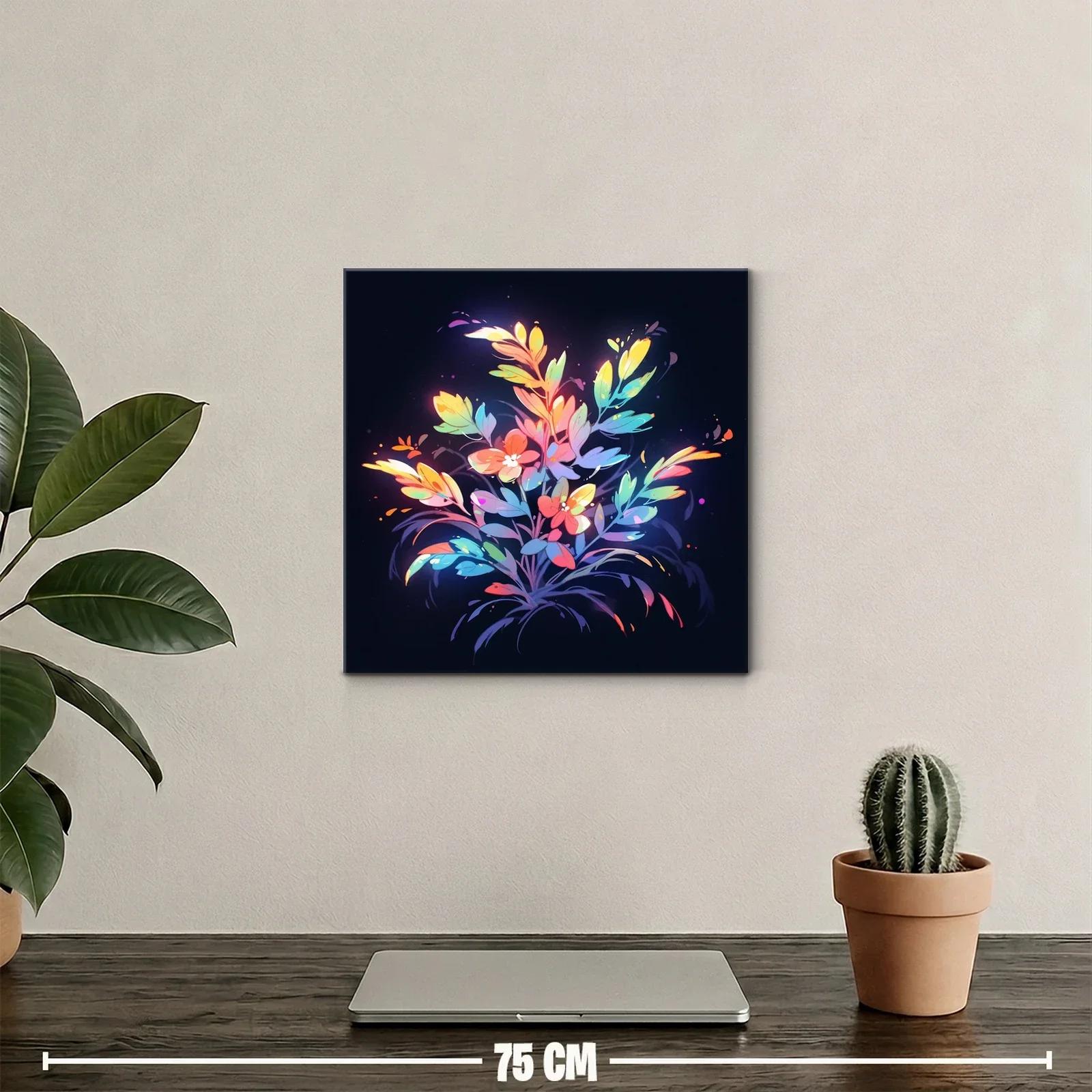 Ramo de flores vibrantes sobre fondo oscuro — miniatura 2