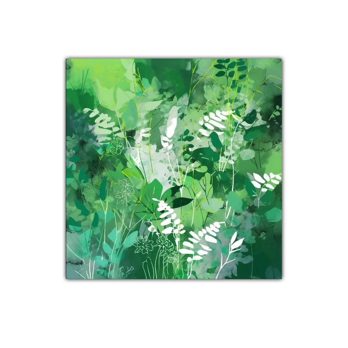 Cuadro decorativo con motivos de follaje vibrante y natural — imagen principal