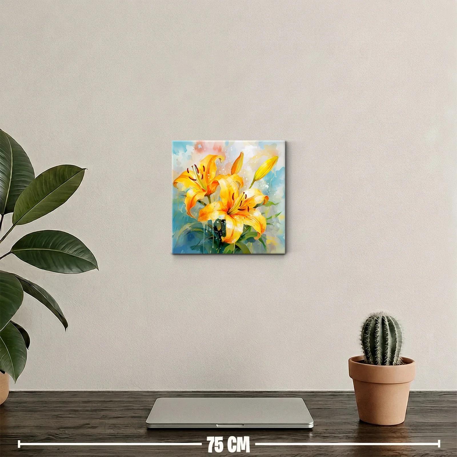 Lirios amarillos vibrantes para decorar con alegría — miniatura 2