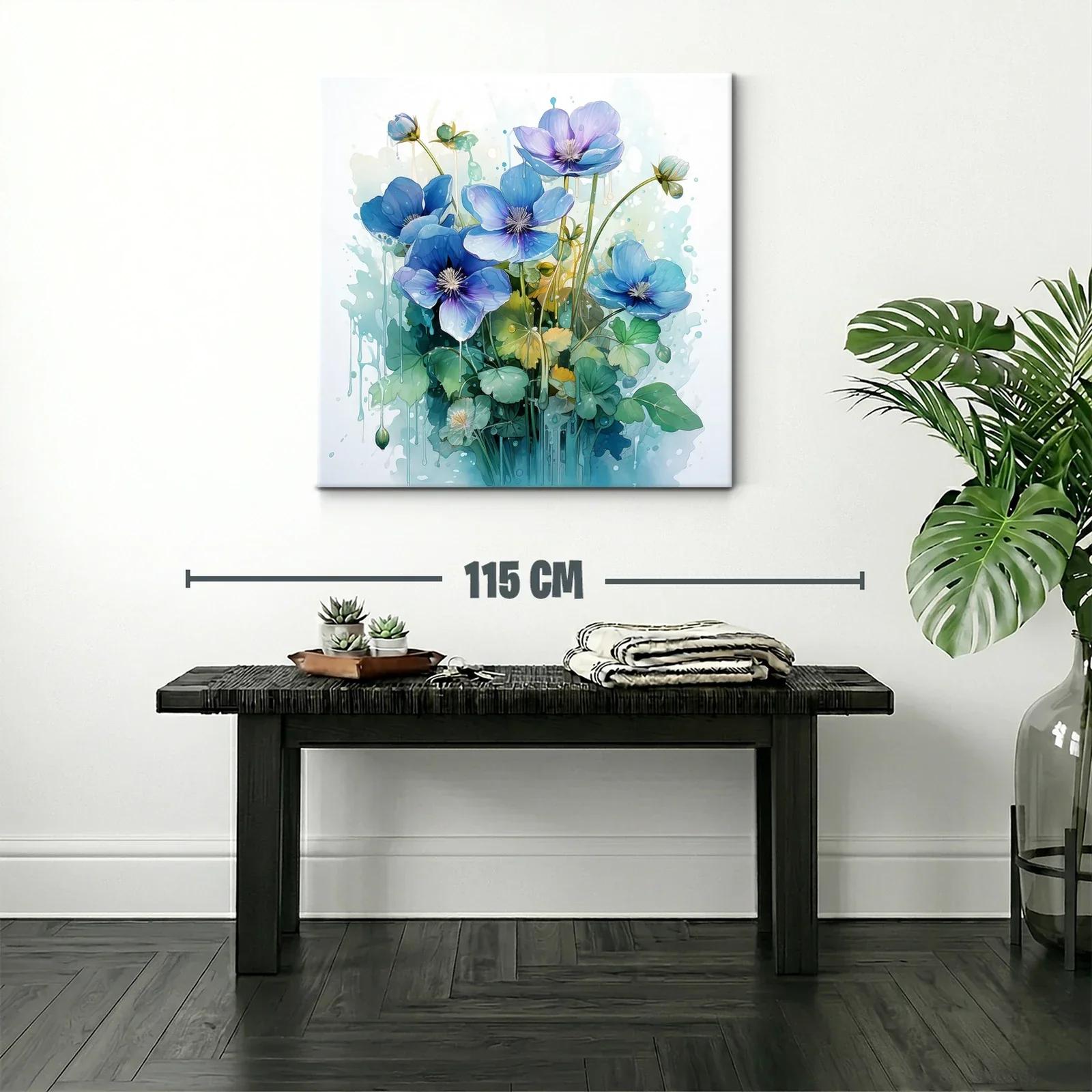 Bouquet floral en tonos azules con estilo etéreo y delicado — miniatura 2