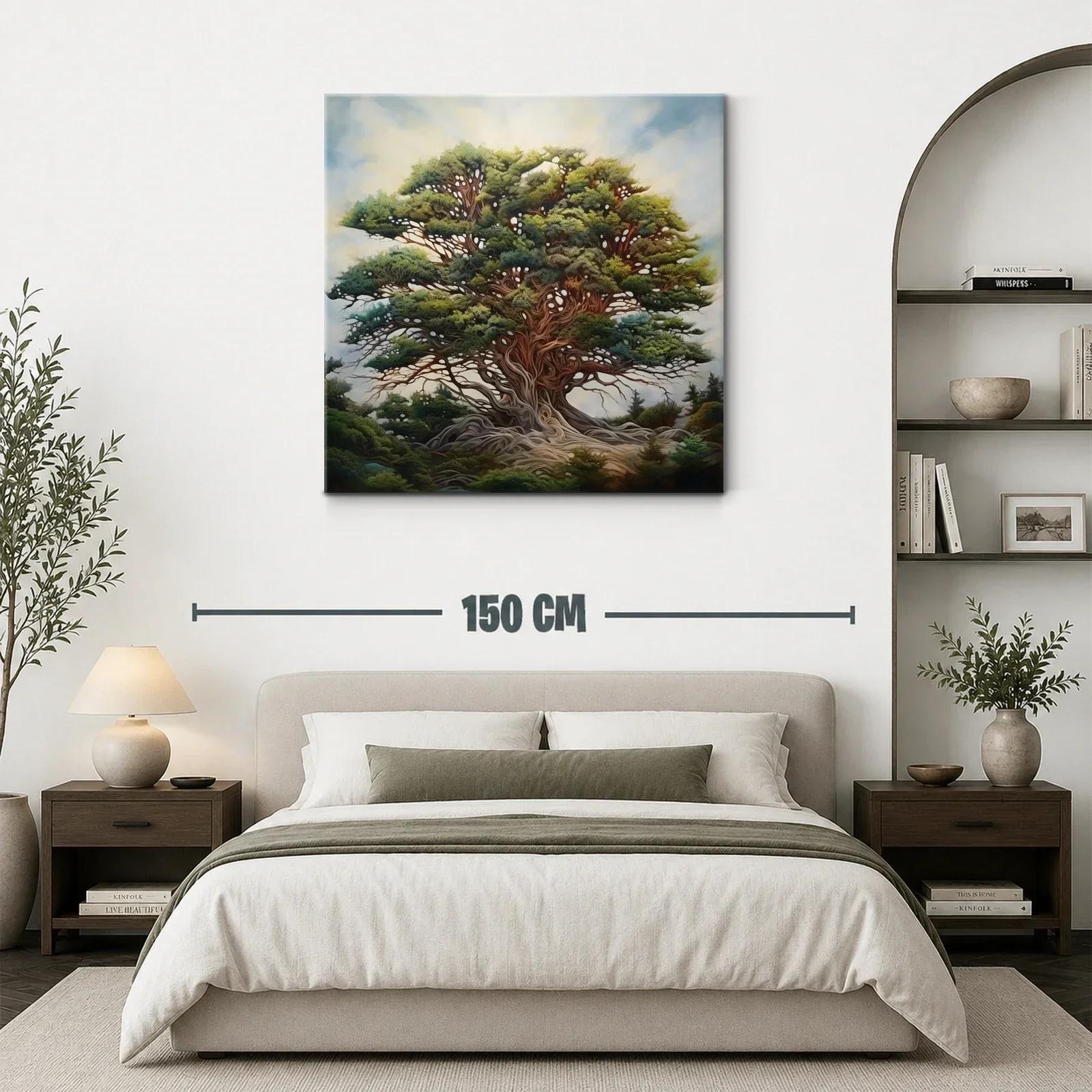 Majestuoso árbol con follaje exuberante y raíces entrelazadas — miniatura 3