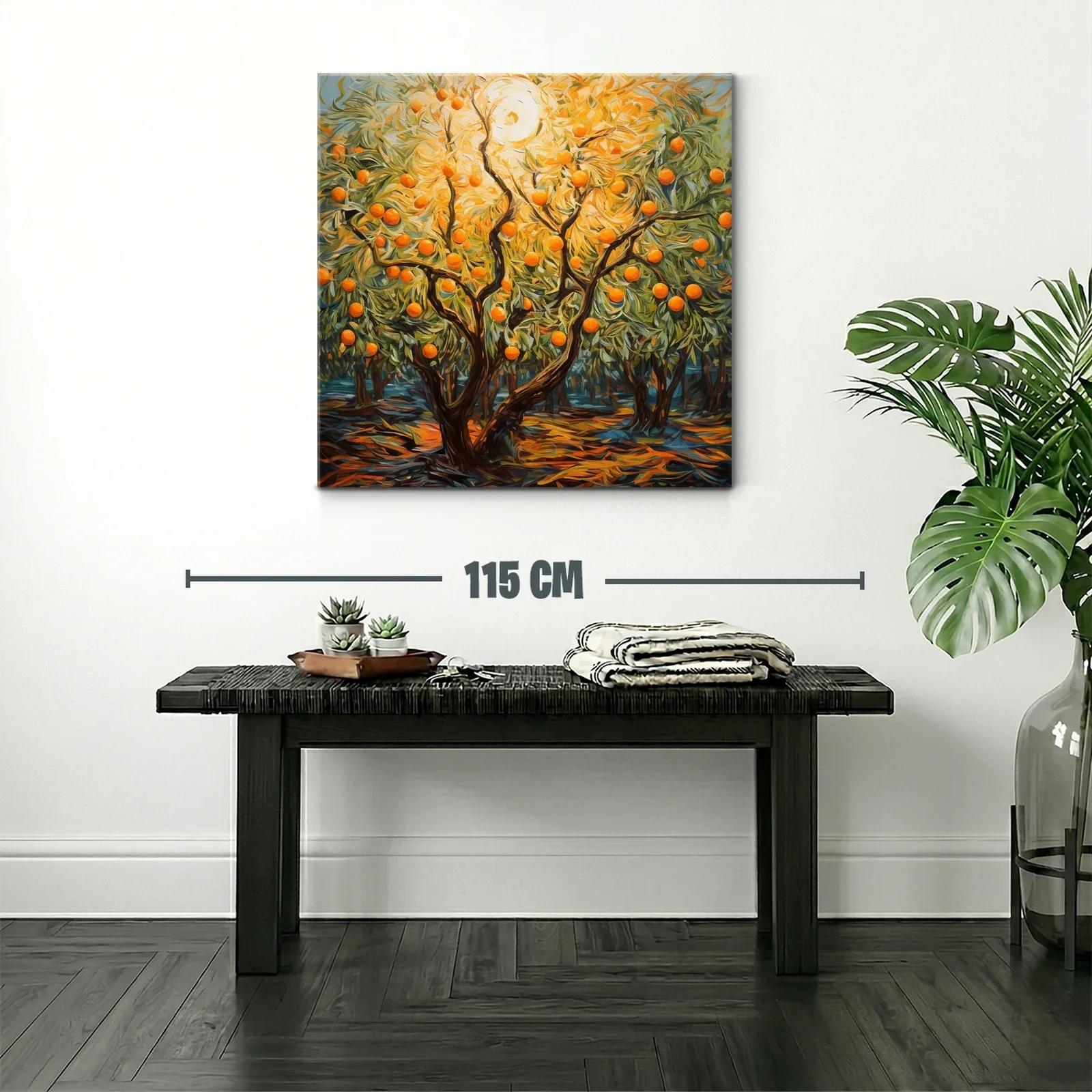 Árbol de naranjas iluminado por sol radiante — miniatura 2