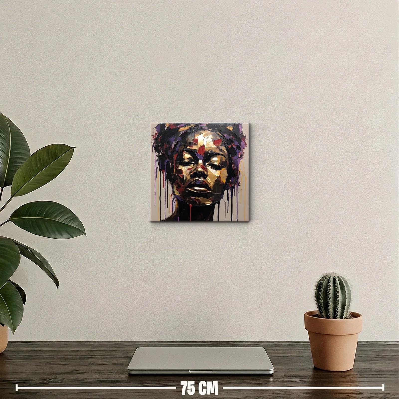 Retrato vibrante con toques metálicos y colores intensos — miniatura 2