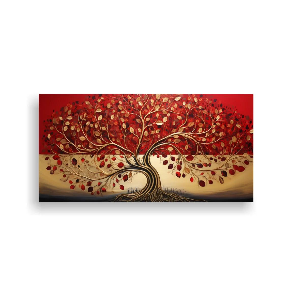 Cuadro Árbol de la Vida con raíces visibles