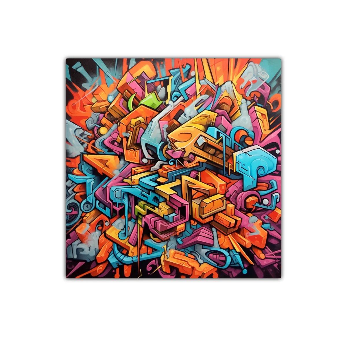 Explosión vibrante con formas geométricas y colores vivos — imagen principal