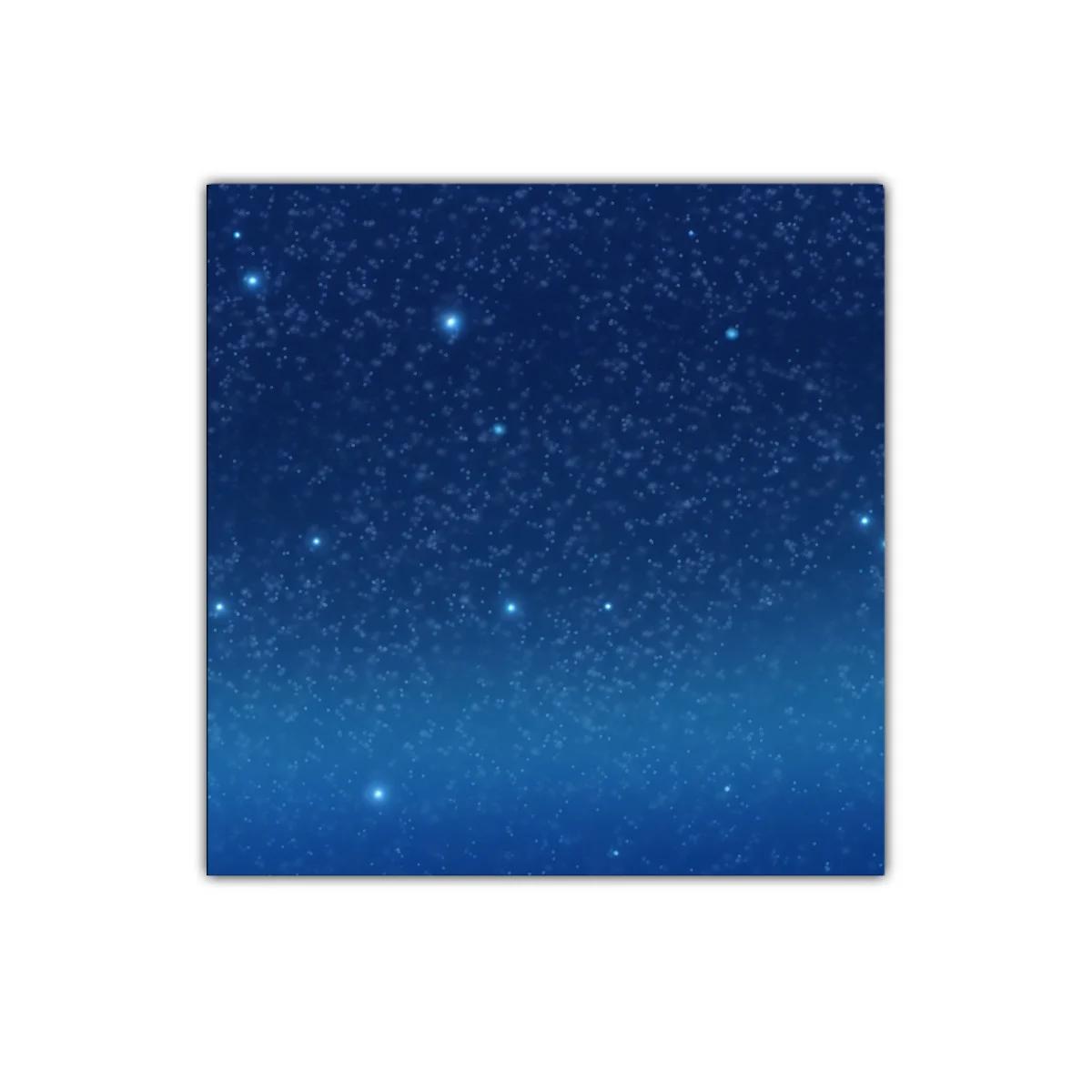 Cielo Estrellado con Destellos Brillantes en Azul Profundo