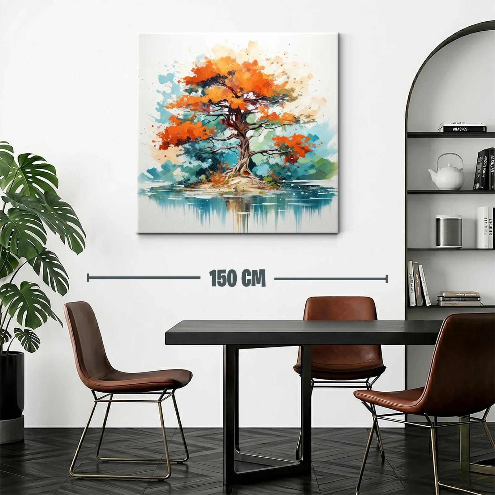 Árbol vibrante en paisaje sereno junto al agua — miniatura 2