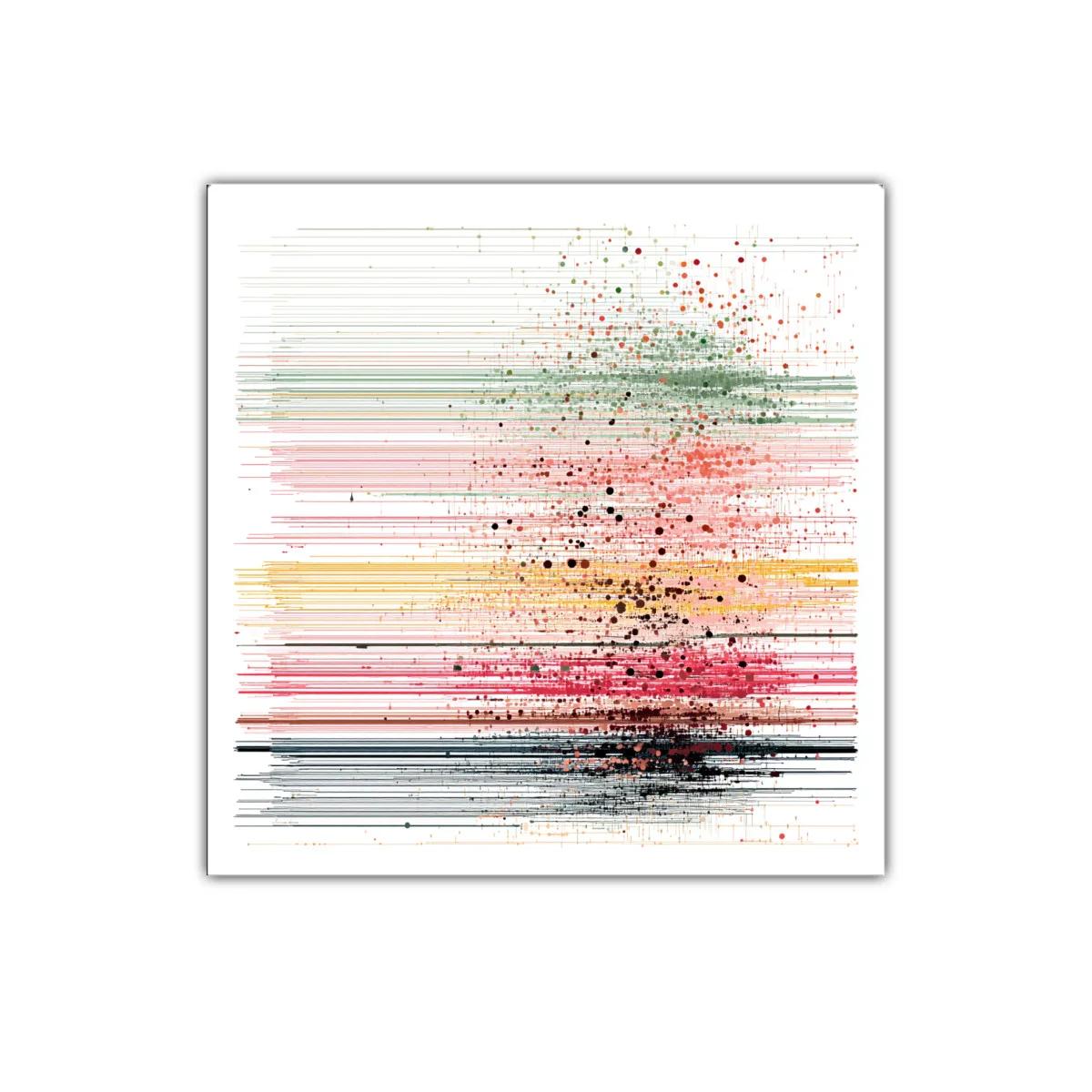 Composición abstracta en líneas y manchas de color — imagen principal