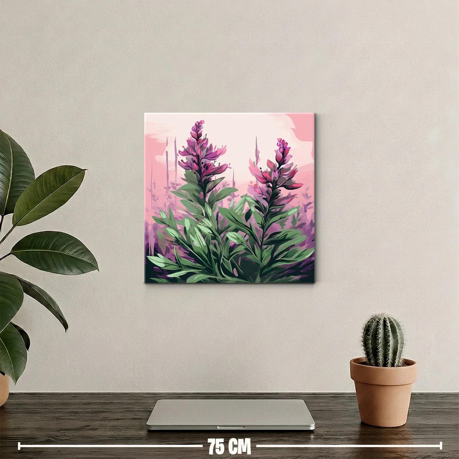 Elegancia floral en tonos rosas y verdes vibrantes — miniatura 2