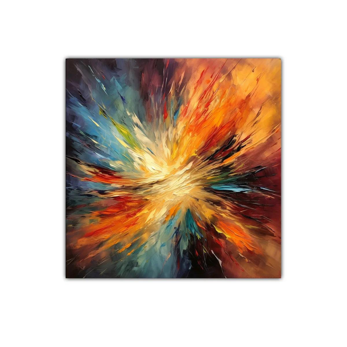 Explosión de color vibrante con energía y movimiento dinámico