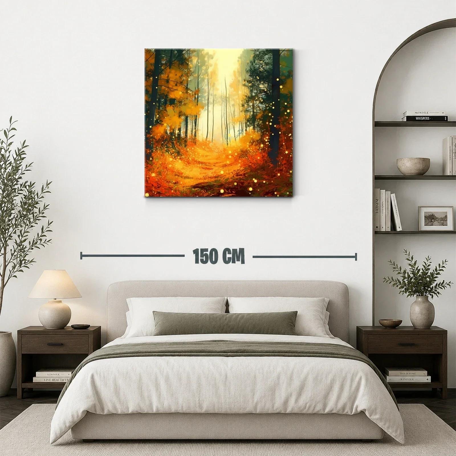 Bosque encantado en tonos cálidos y luminosos — miniatura 3