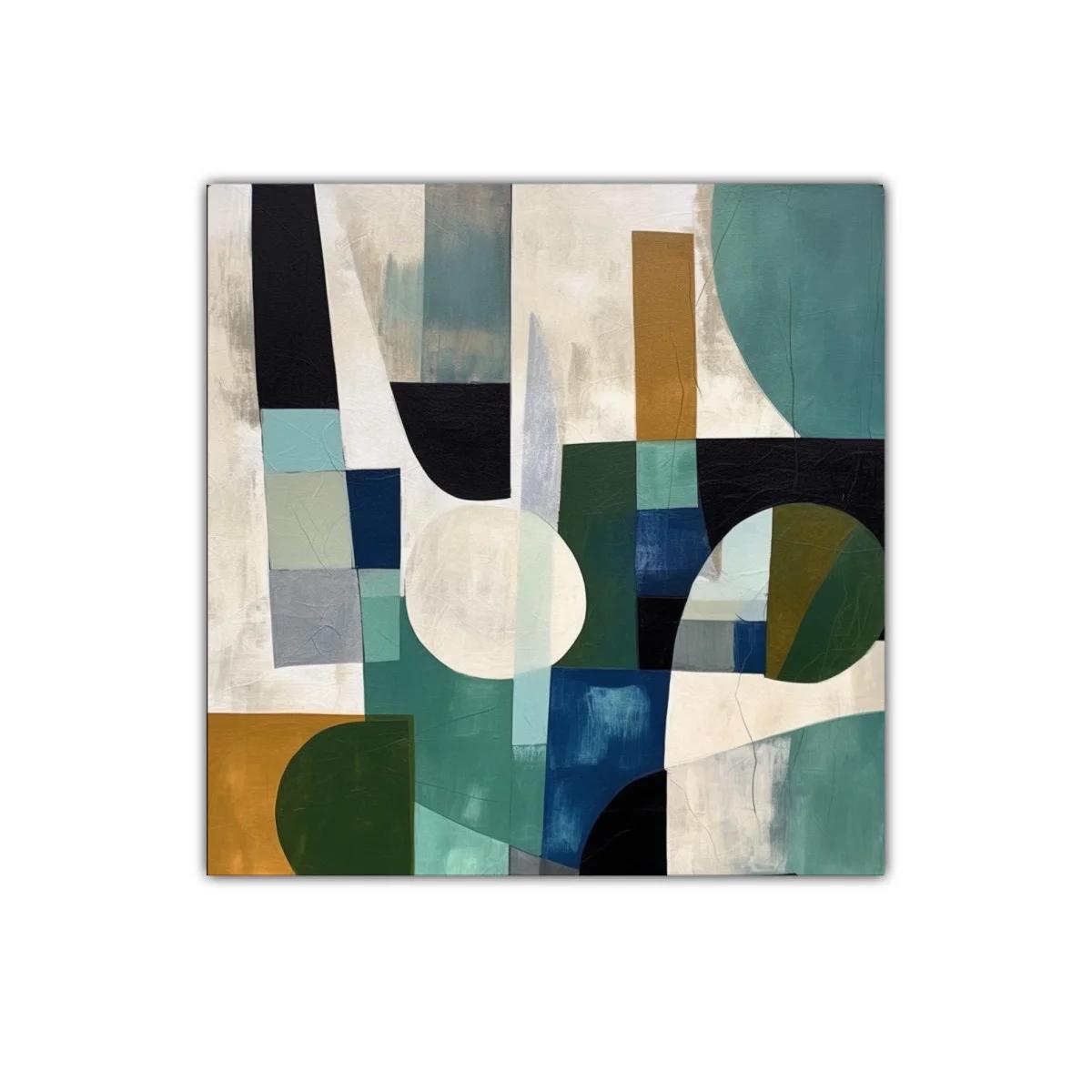 Composición abstracta con formas geométricas y contraste — imagen principal