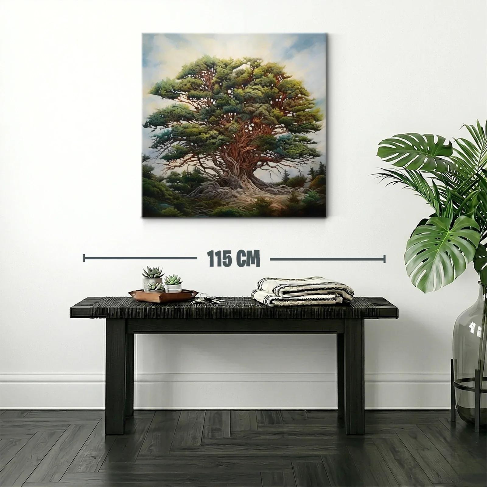 Majestuoso árbol con follaje exuberante y raíces entrelazadas — miniatura 2
